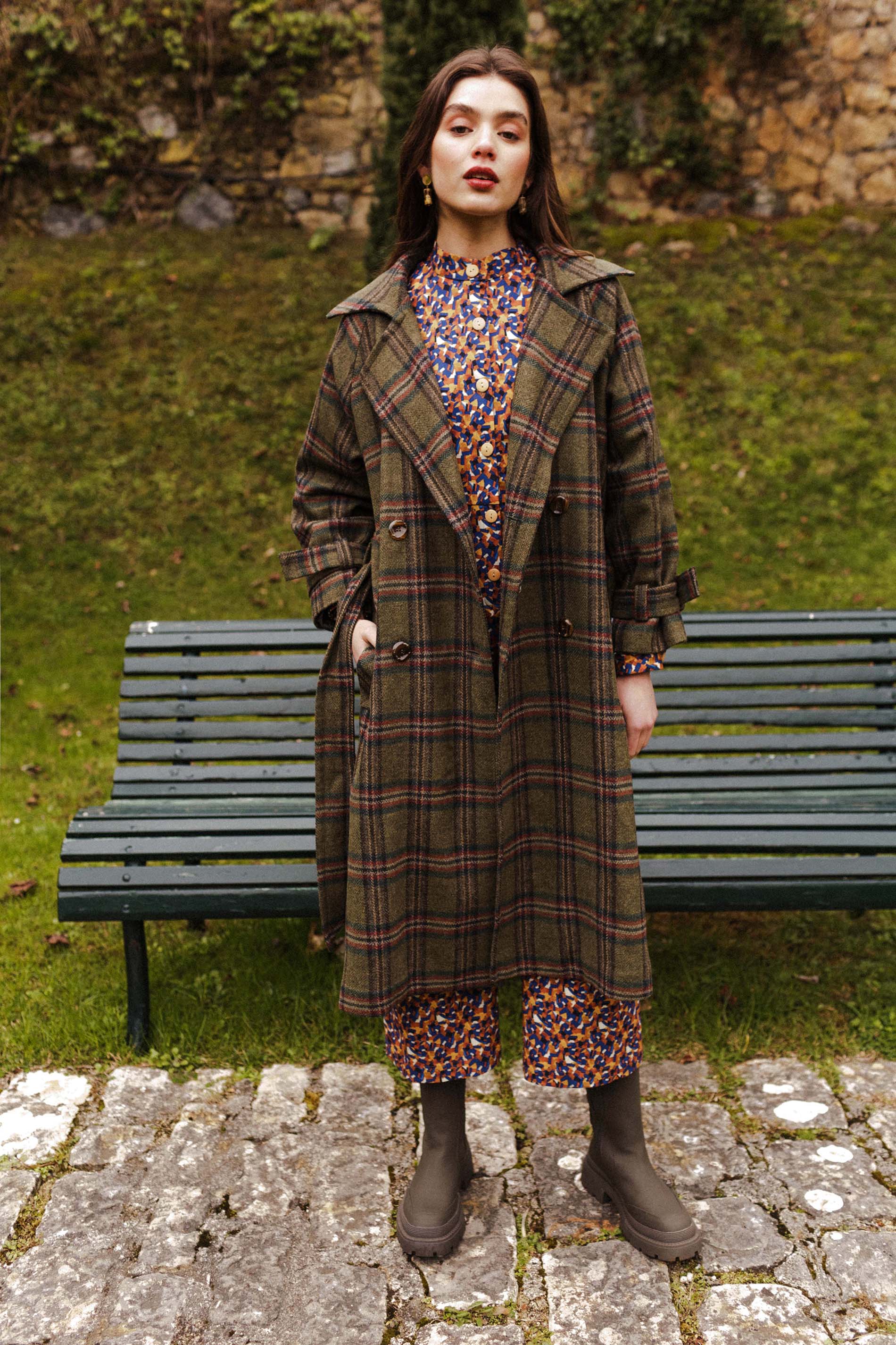 Abrigo lana oversize