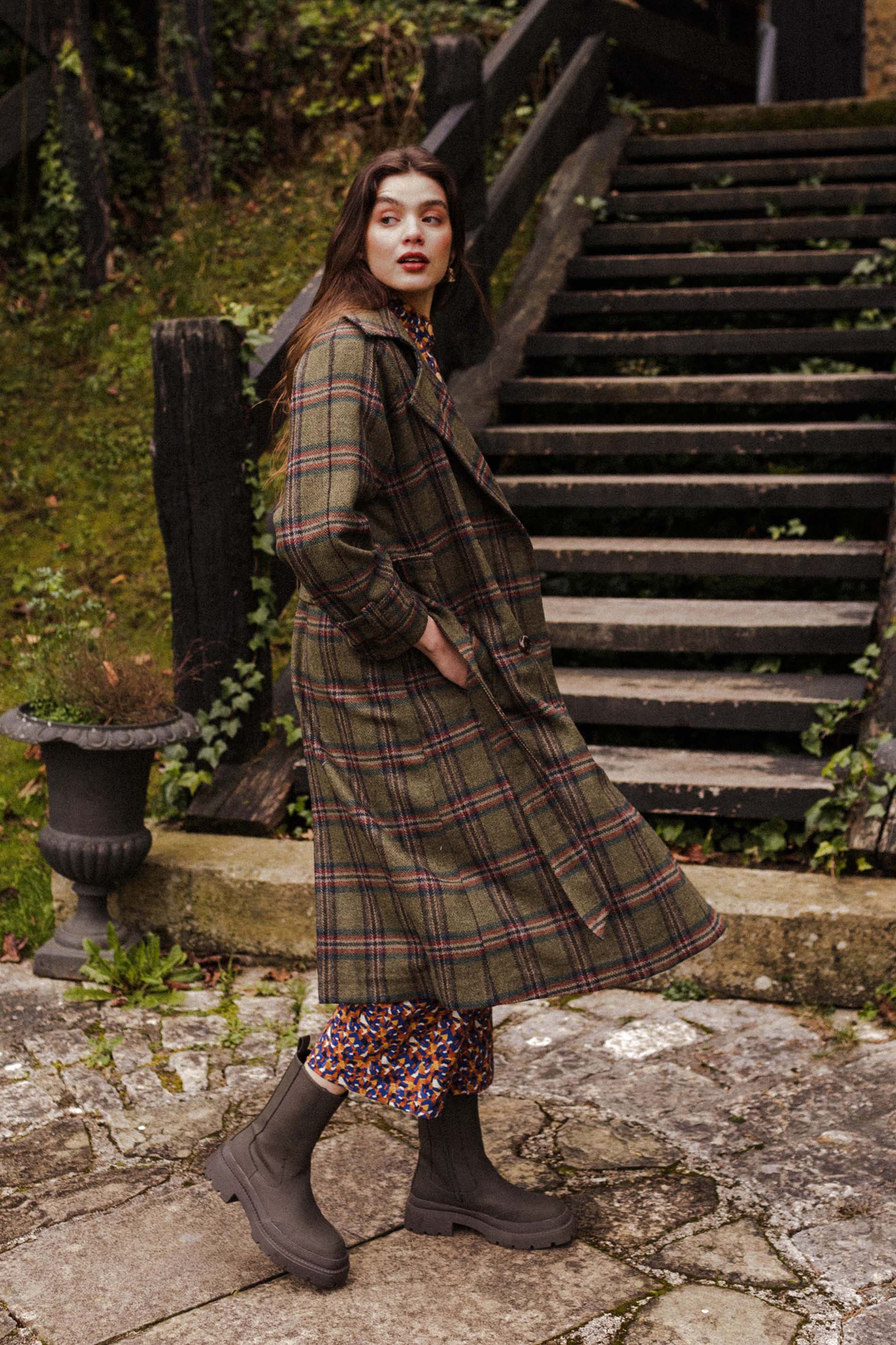 Abrigo lana oversize