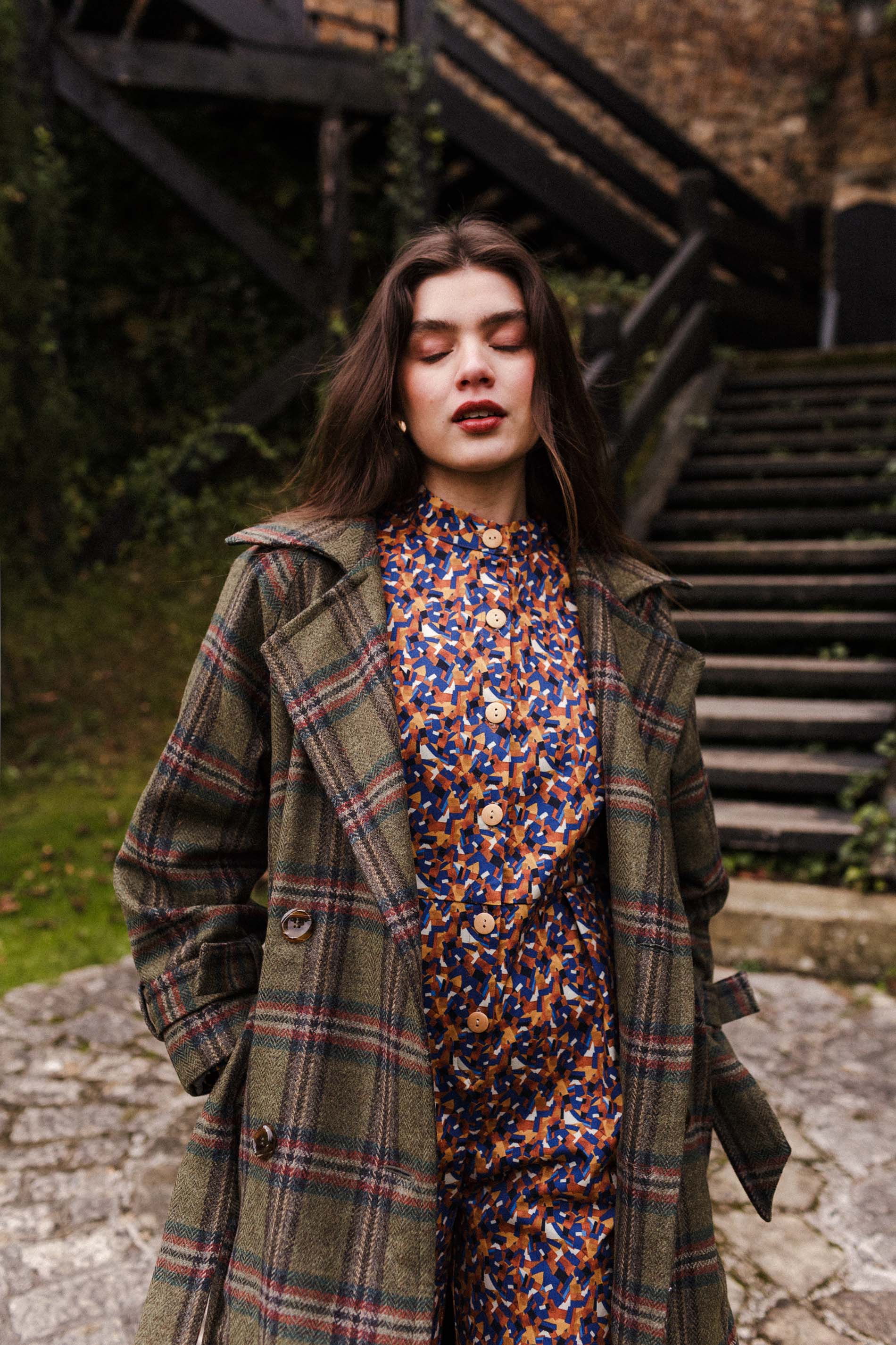 Abrigo lana oversize