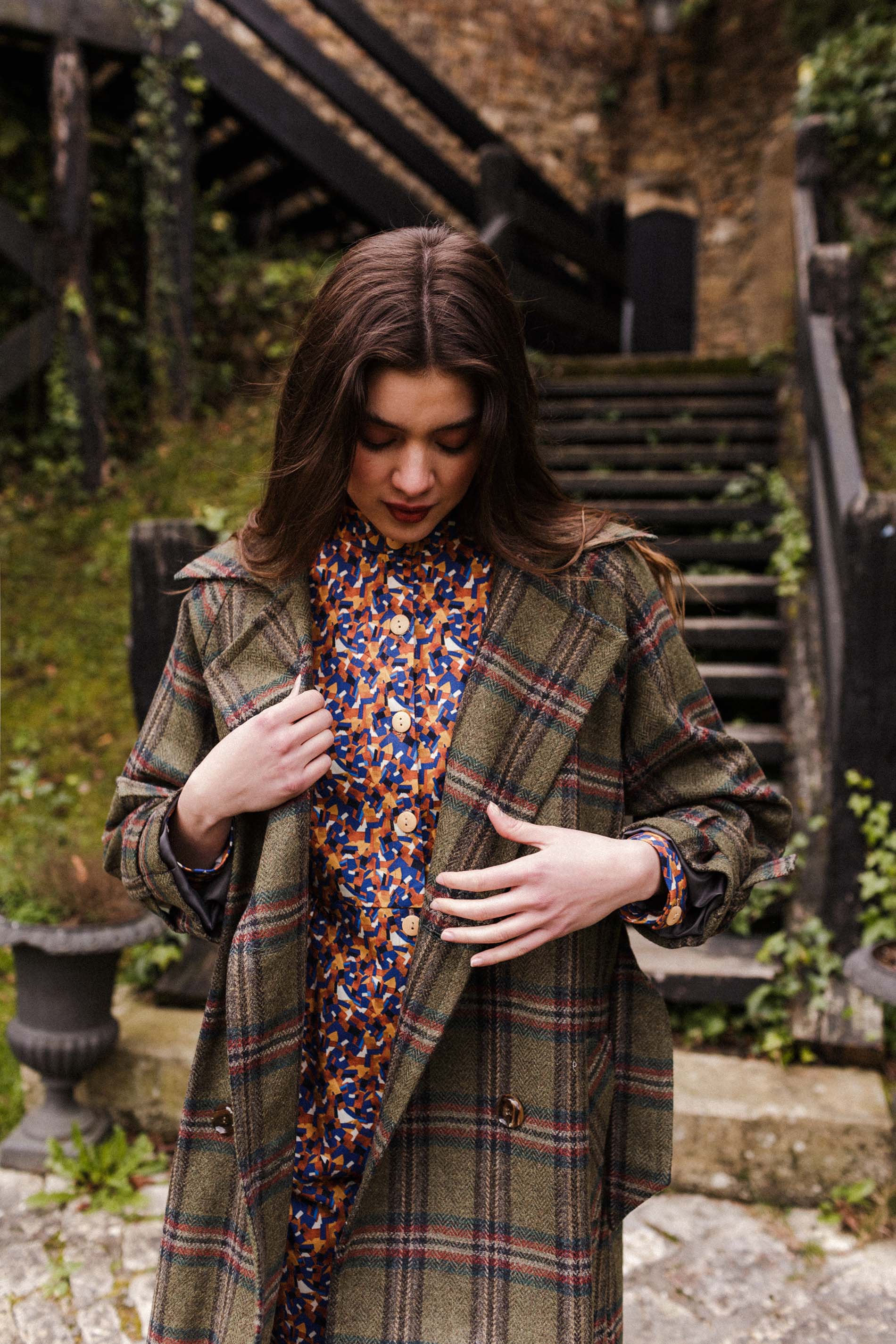 Abrigo lana oversize