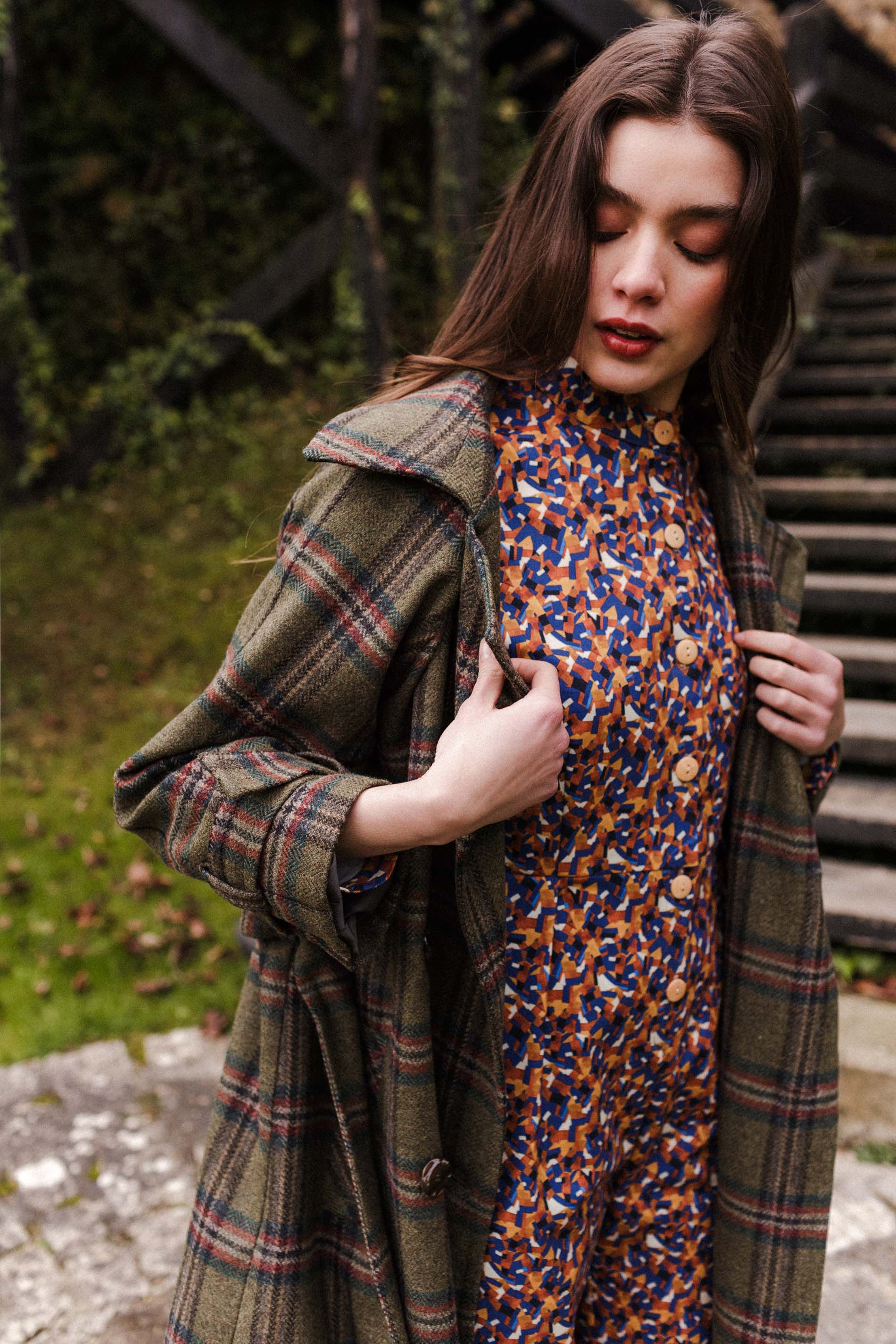 Abrigo lana oversize