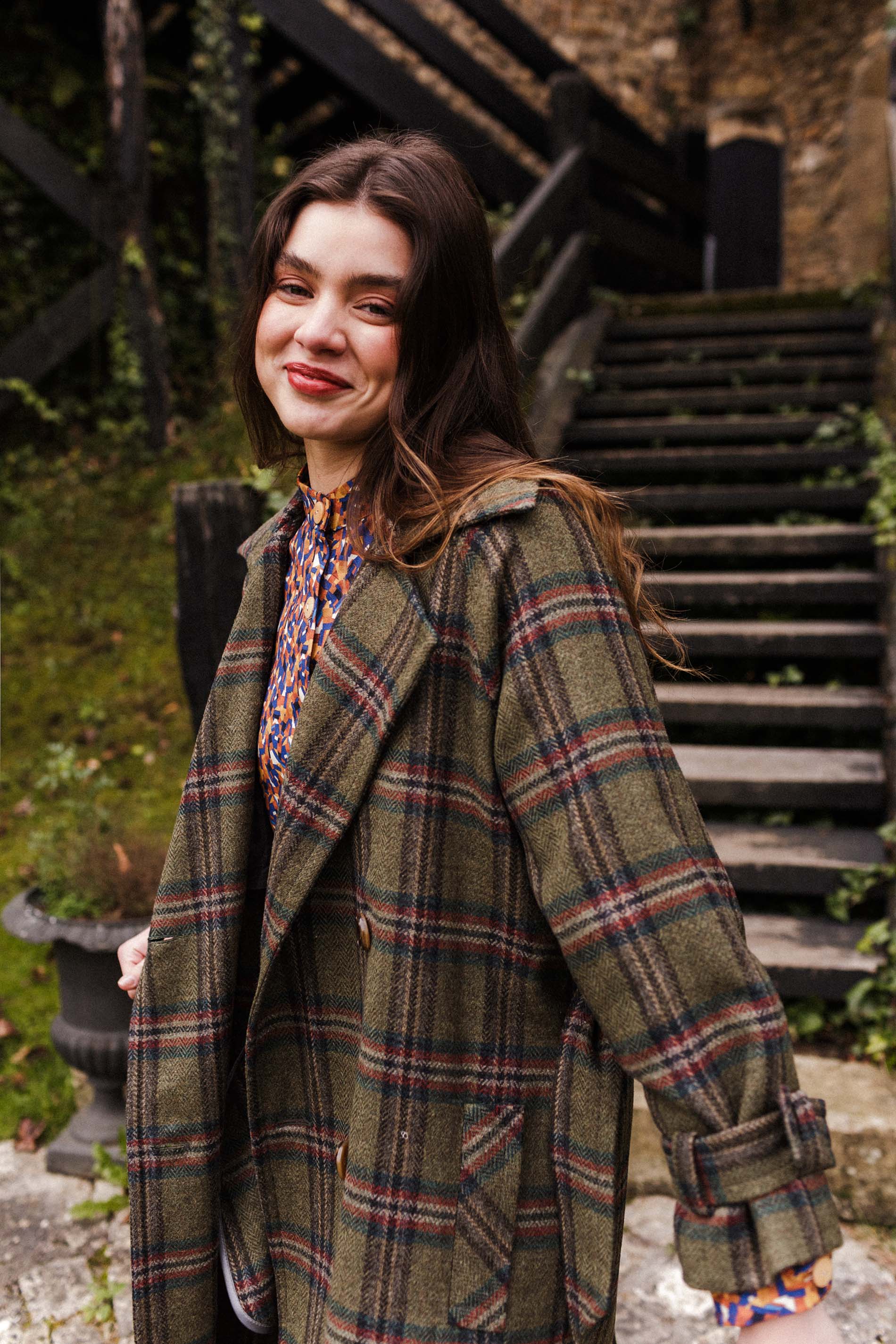 Abrigo lana oversize