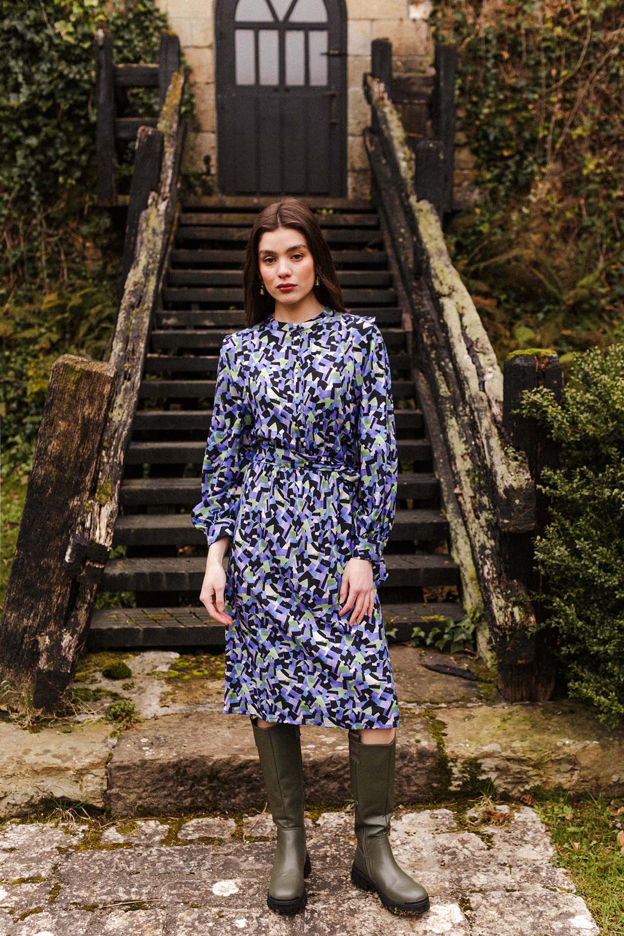 Vestido TOLGA geométrico