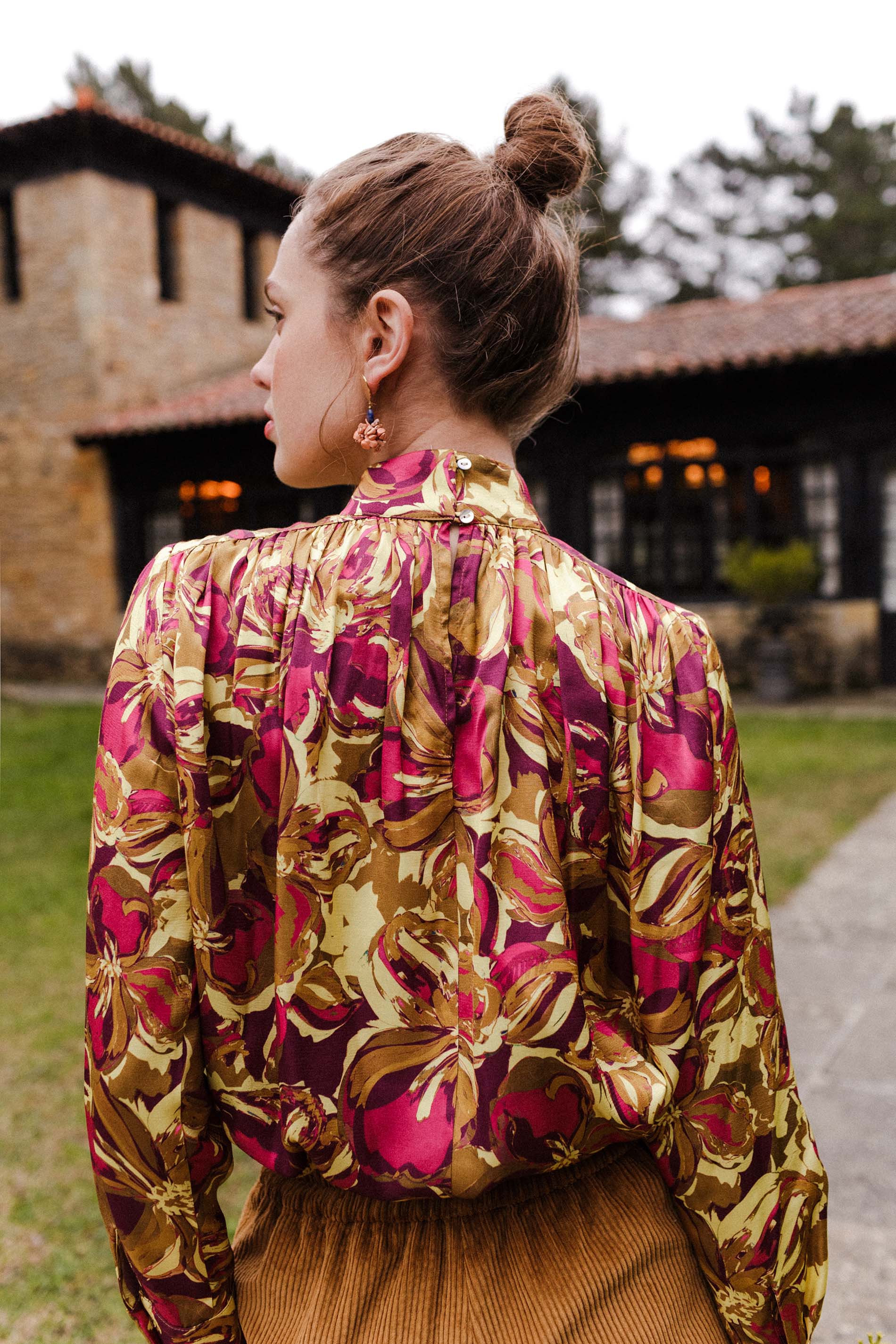 Blusa HALDEN garden print