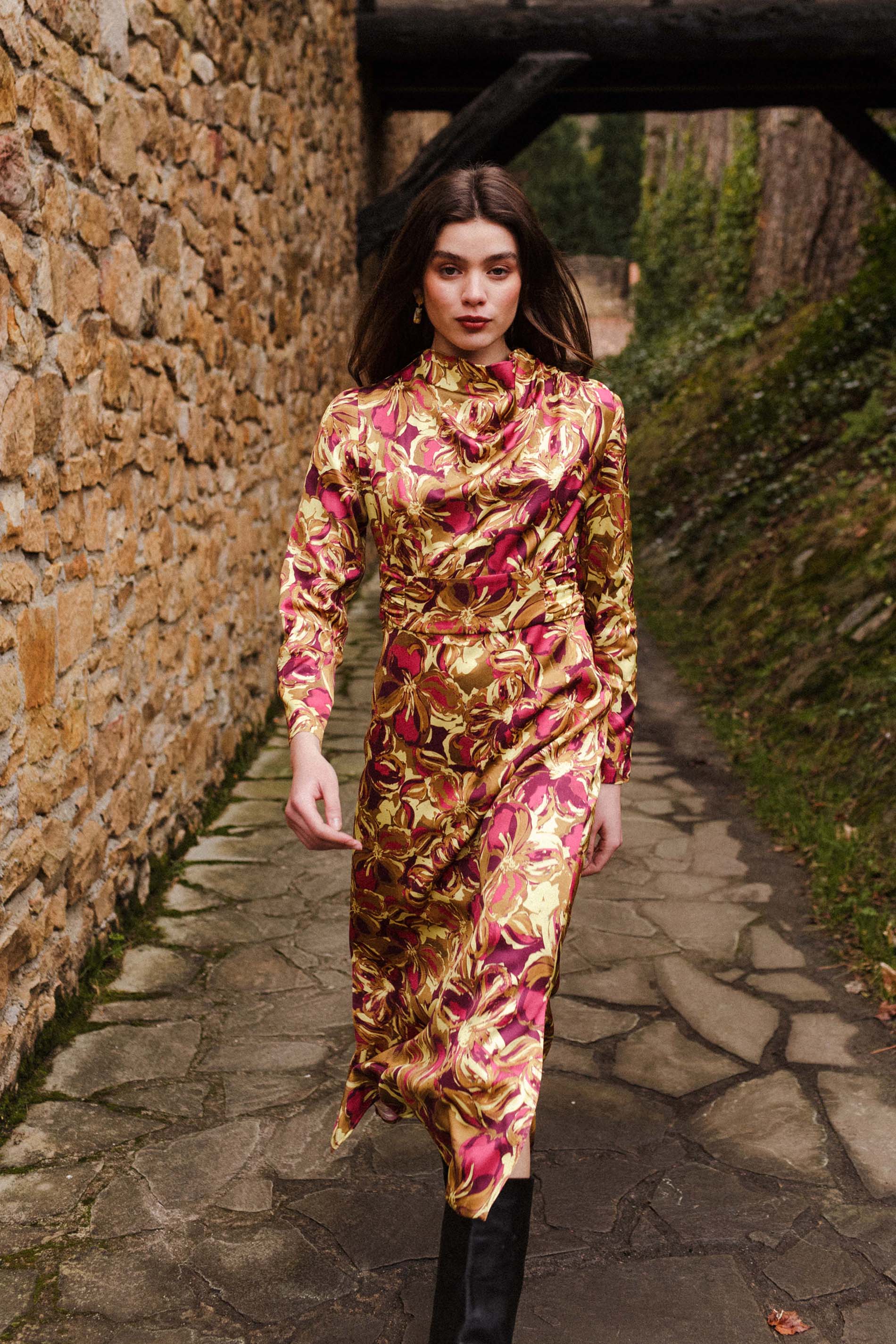 Vestido MOSS PINK GARDEN