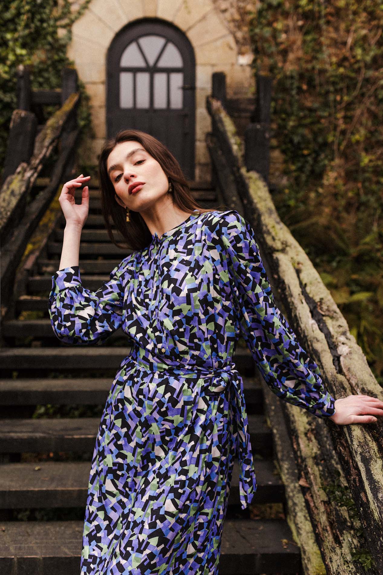 Vestido TOLGA geométrico