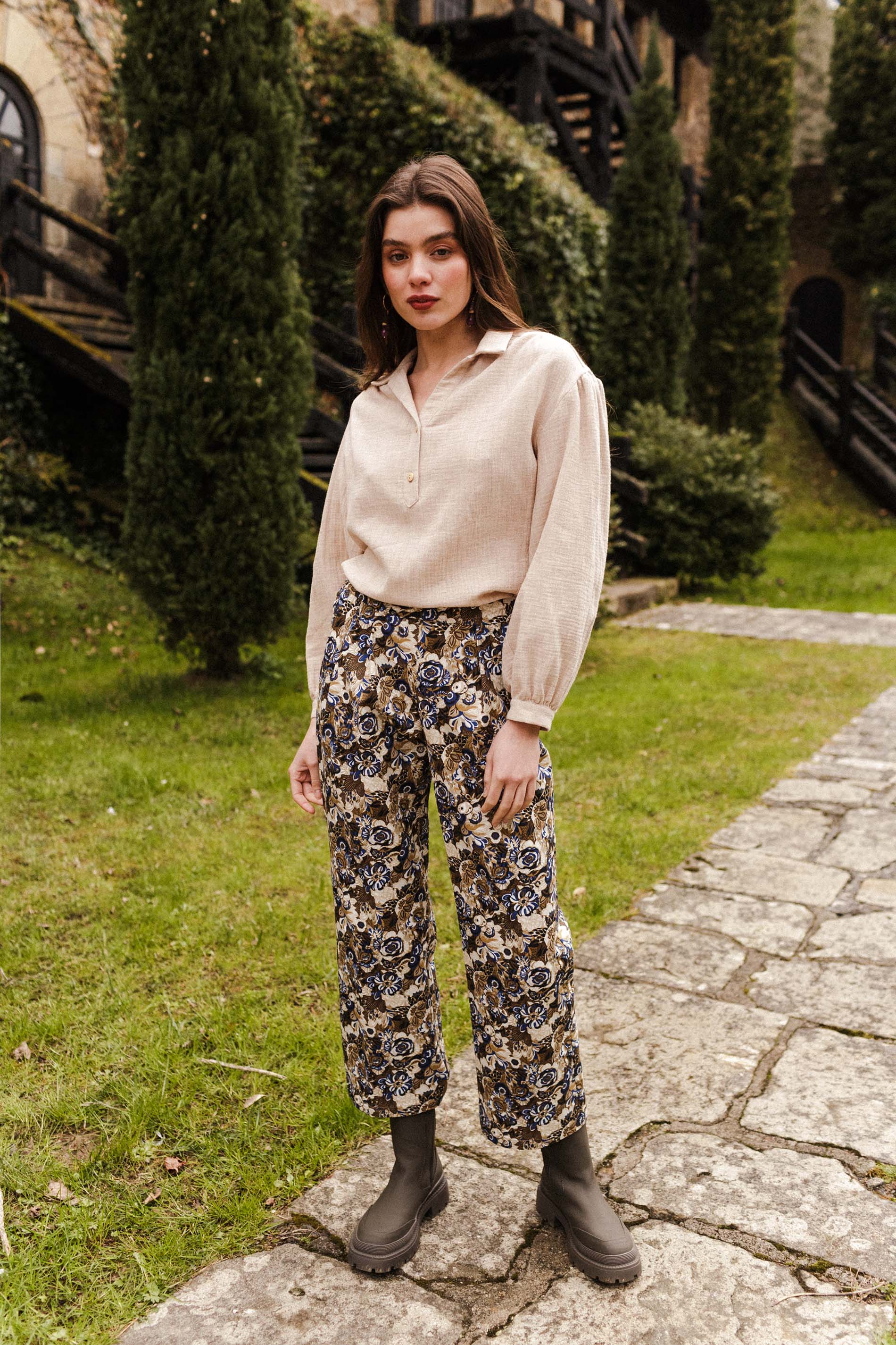 Blusa OTTA beige melange