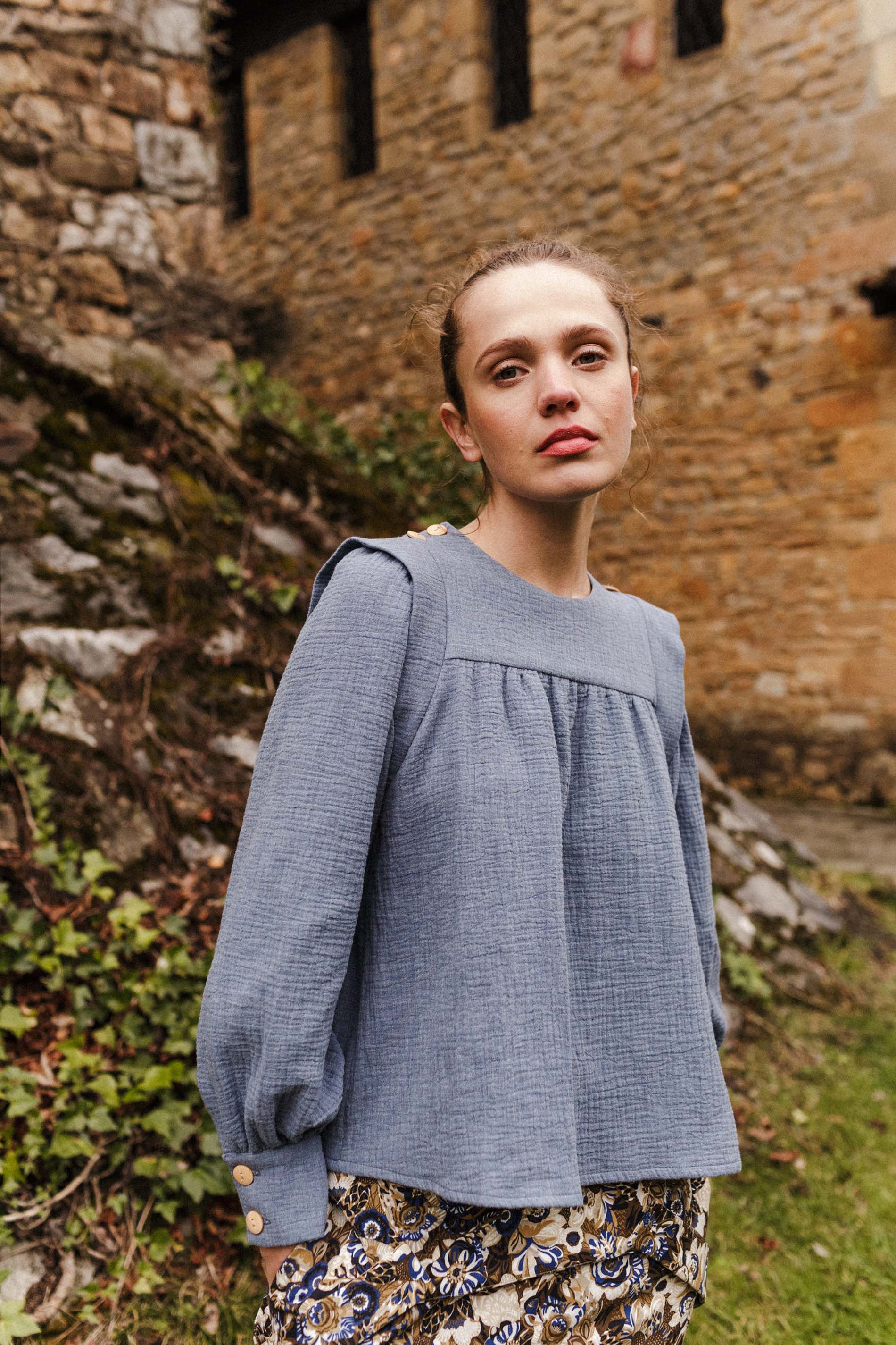 Blusa DEBA indigo