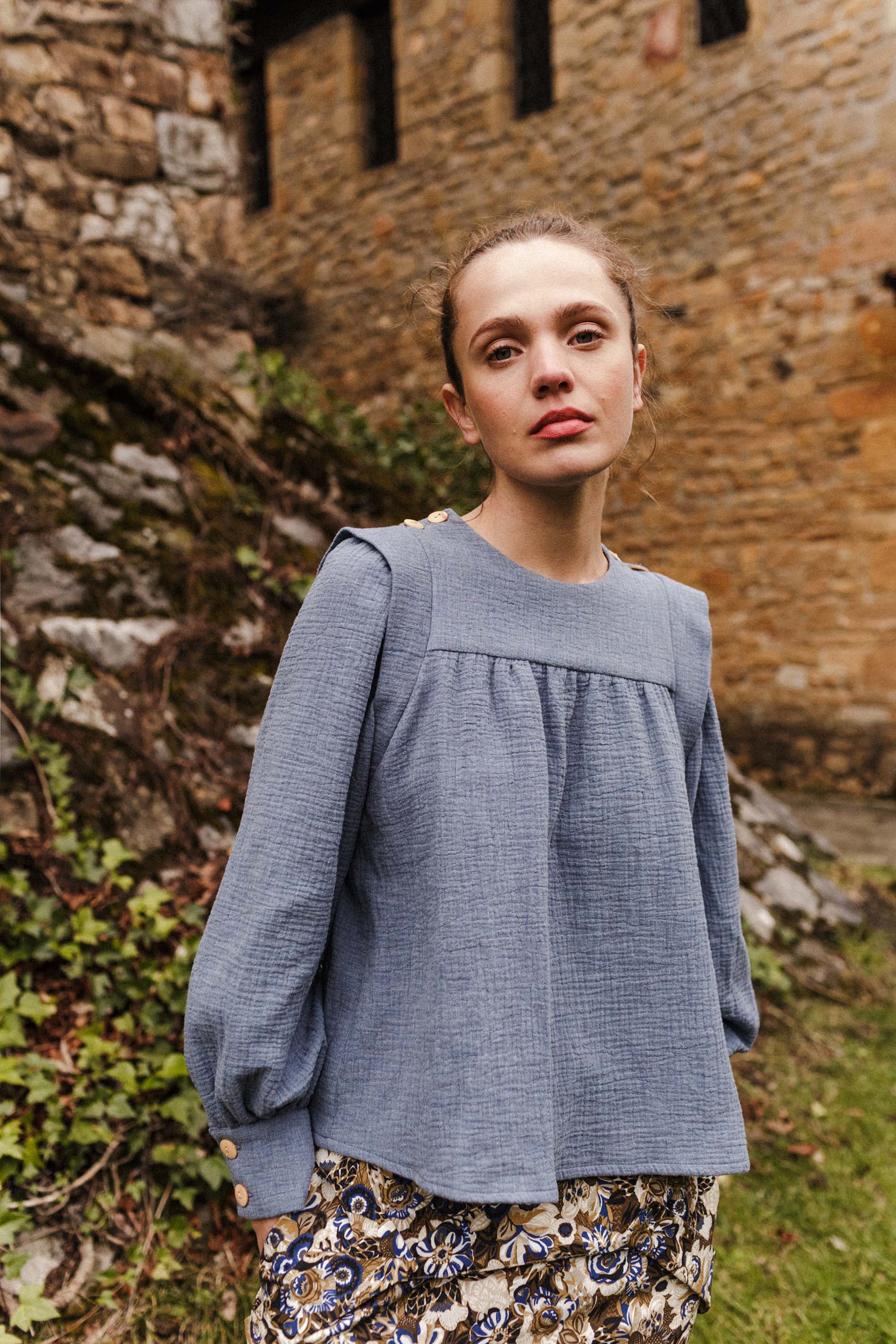 Blusa DEBA indigo
