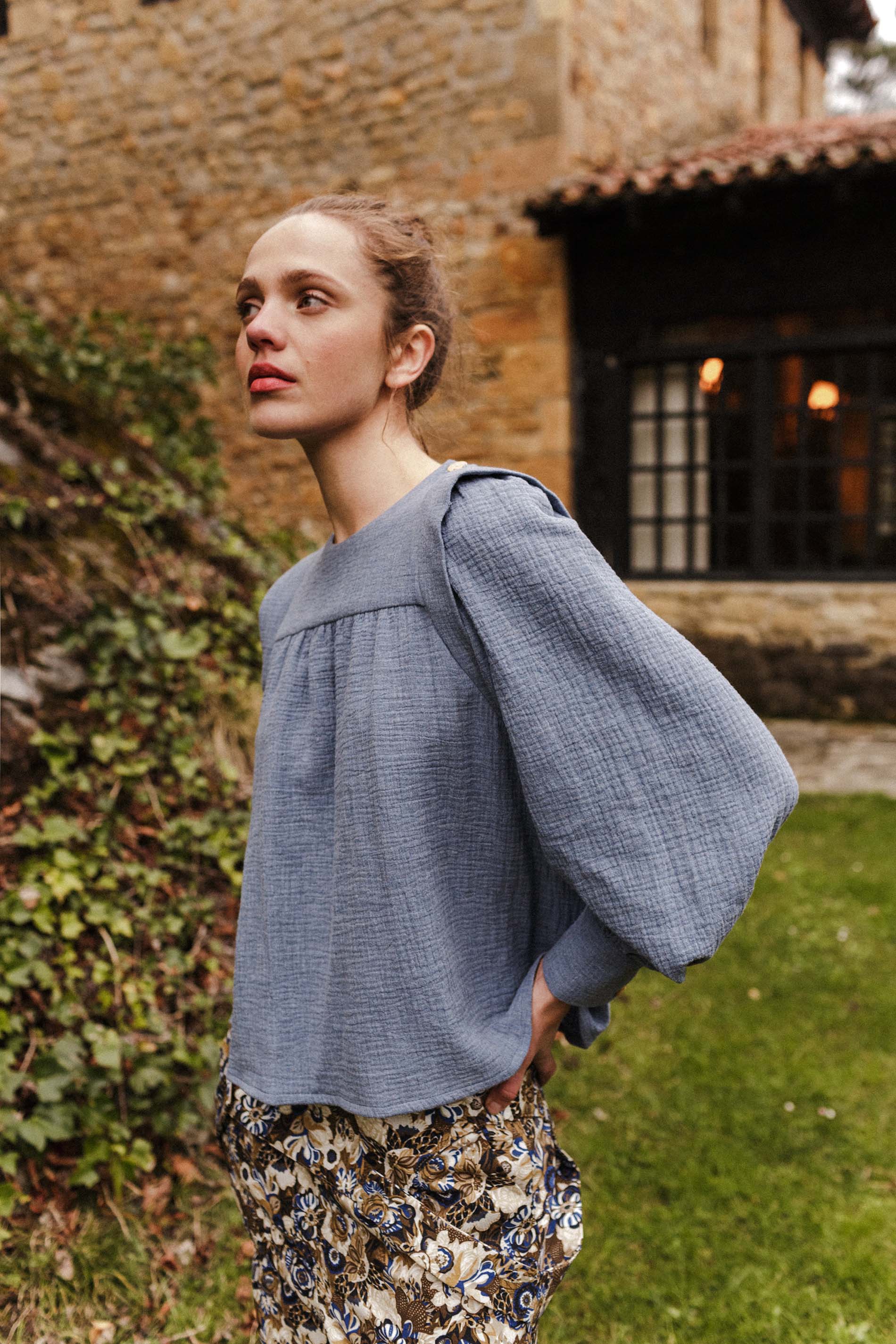 Blusa DEBA indigo