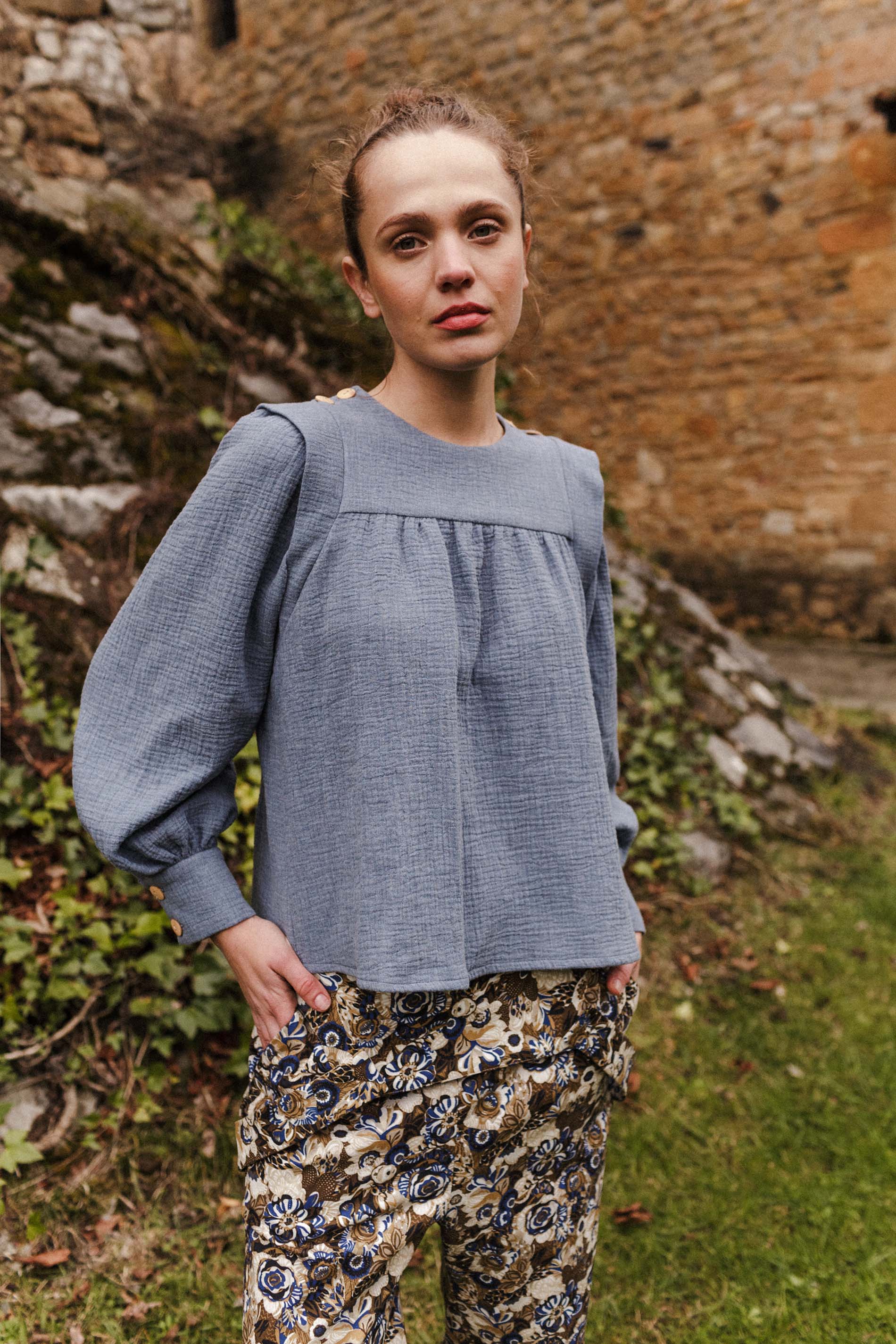 Blusa DEBA indigo