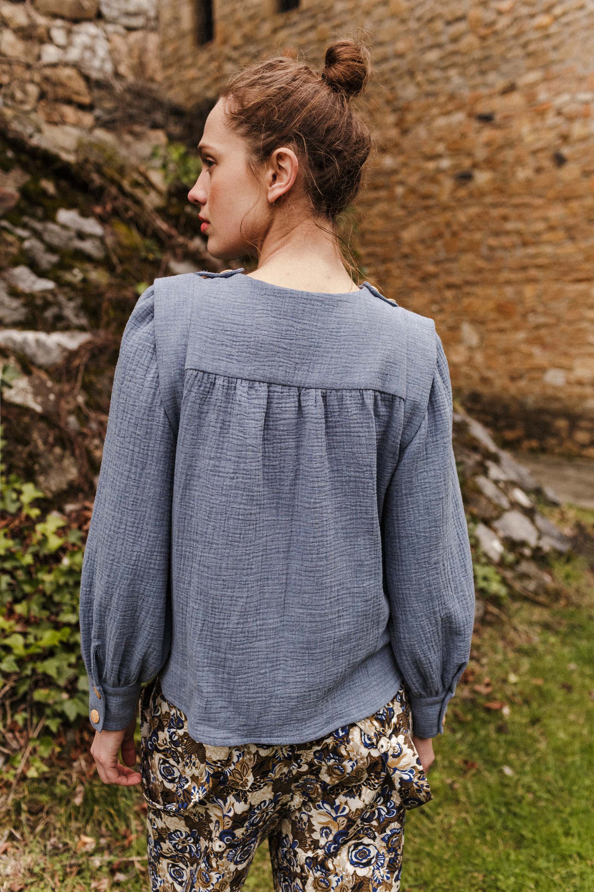 Blusa DEBA indigo