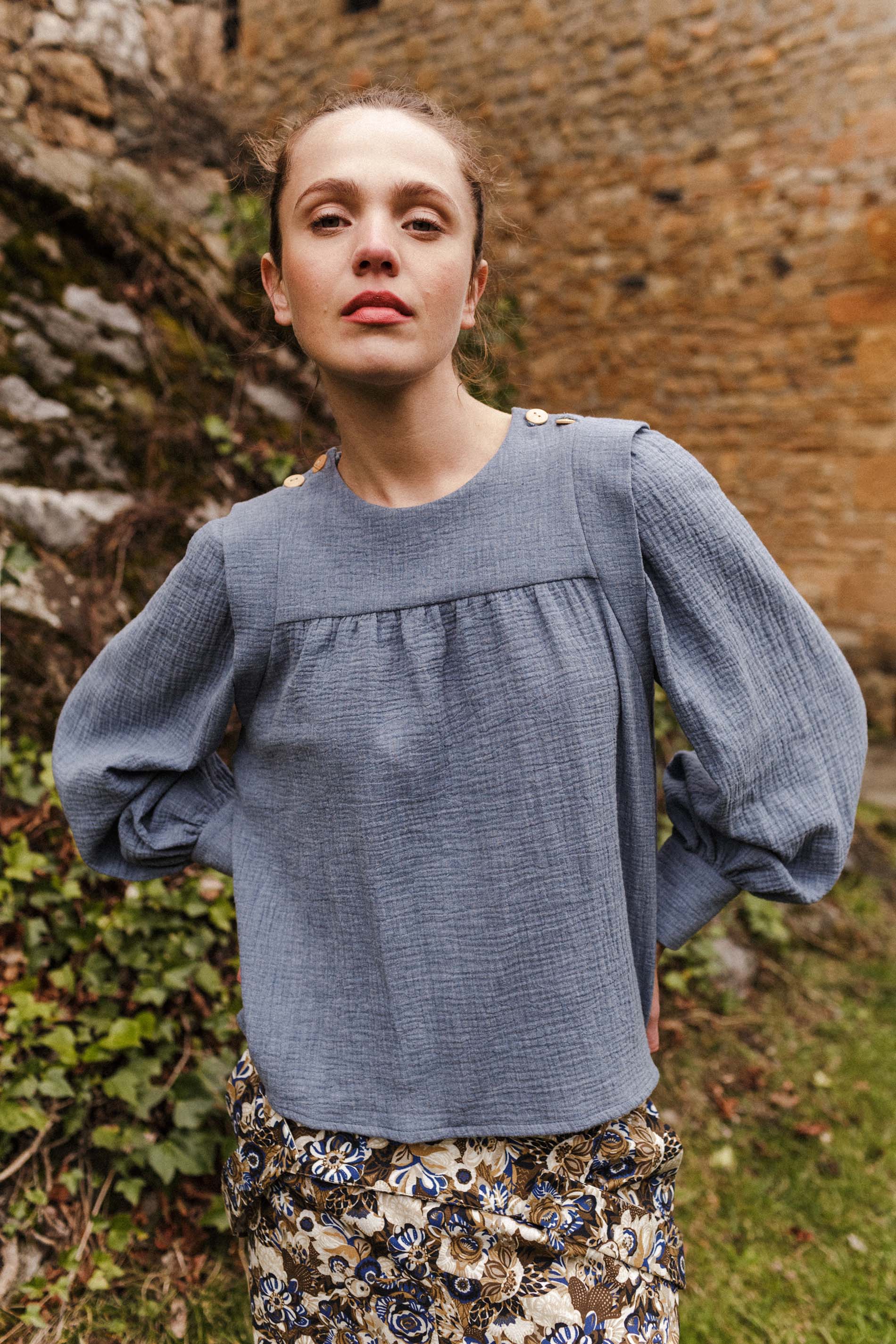 Blusa DEBA indigo