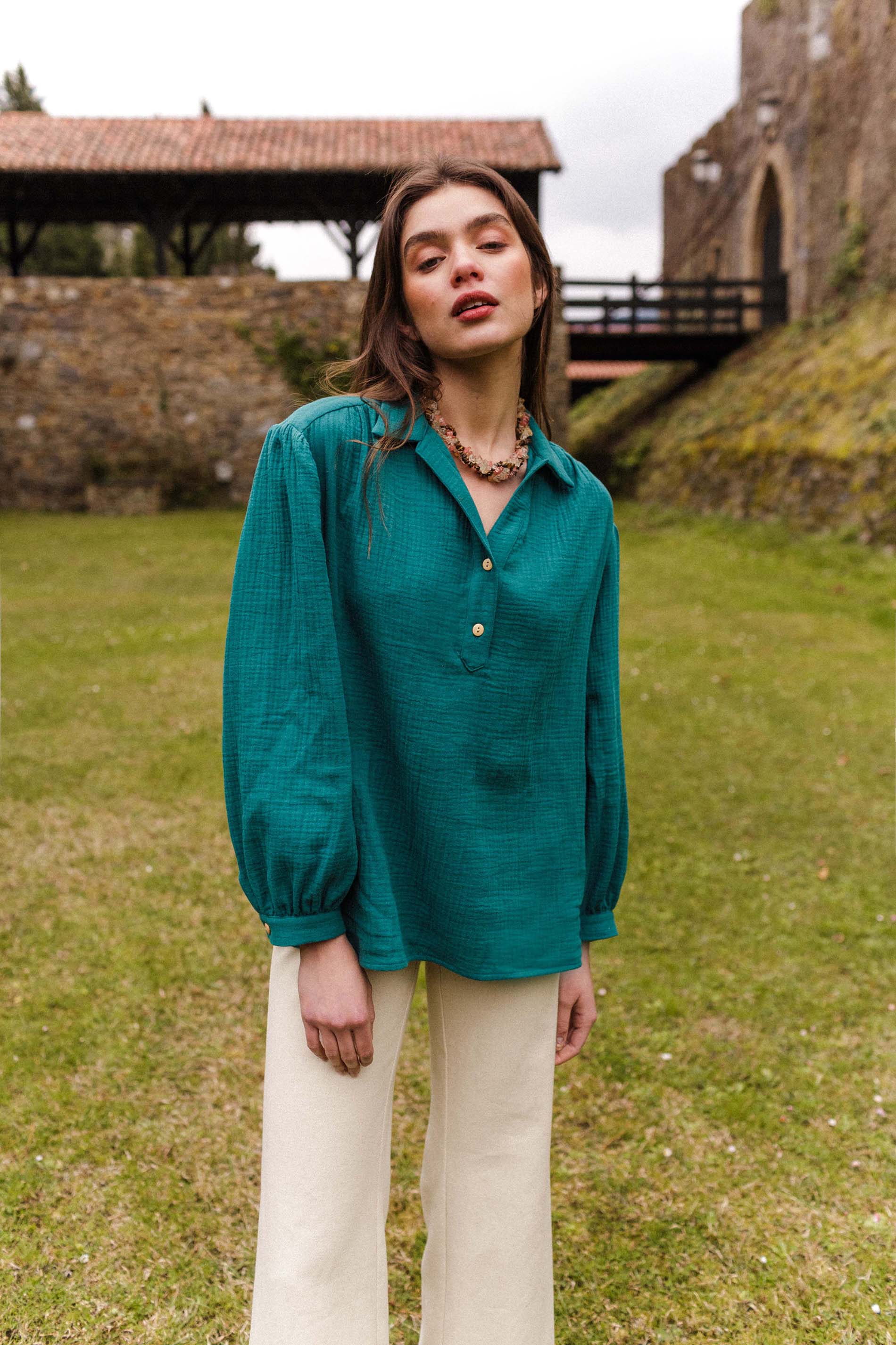 Blusa OTTA organic verde
