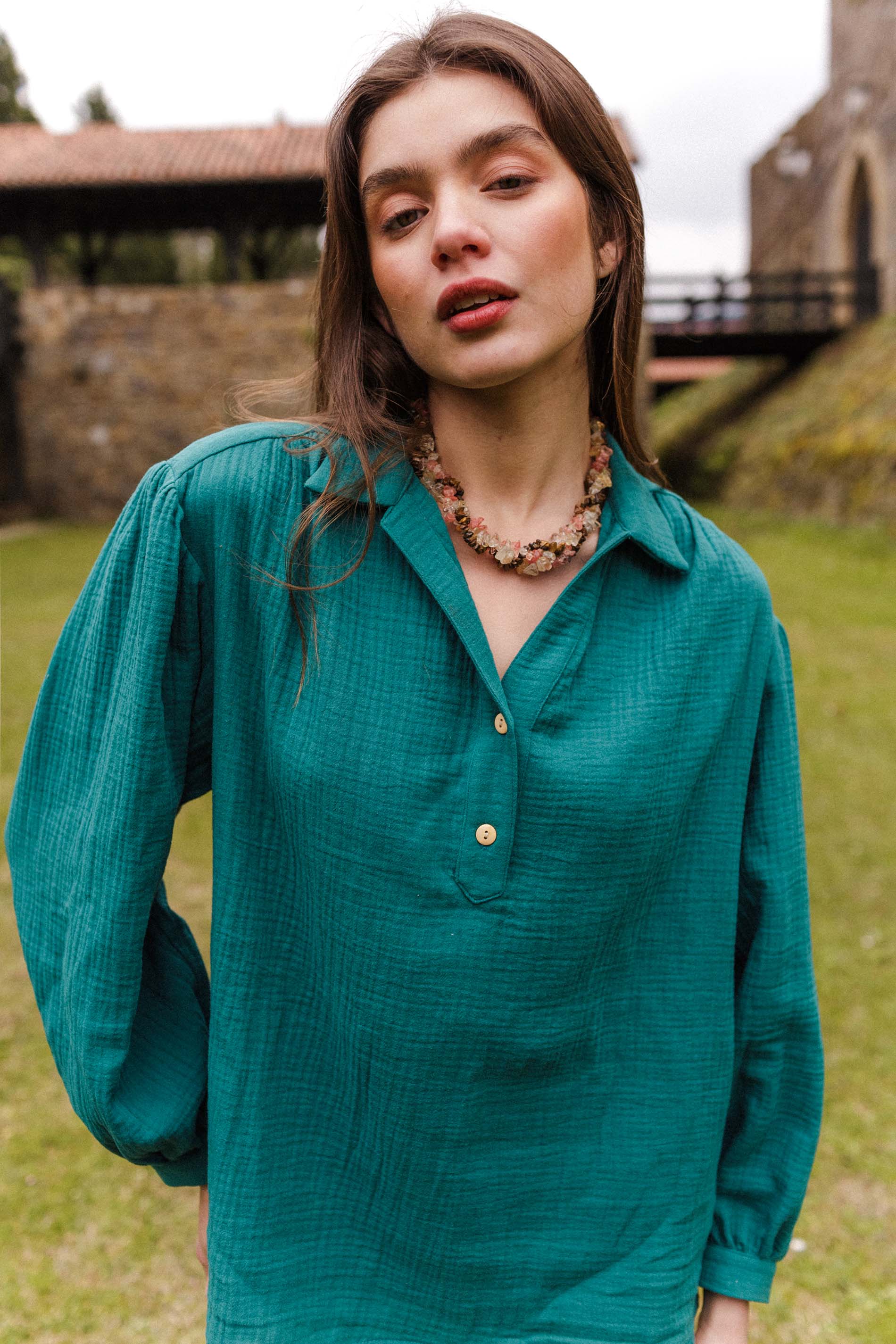 Blusa OTTA organic verde