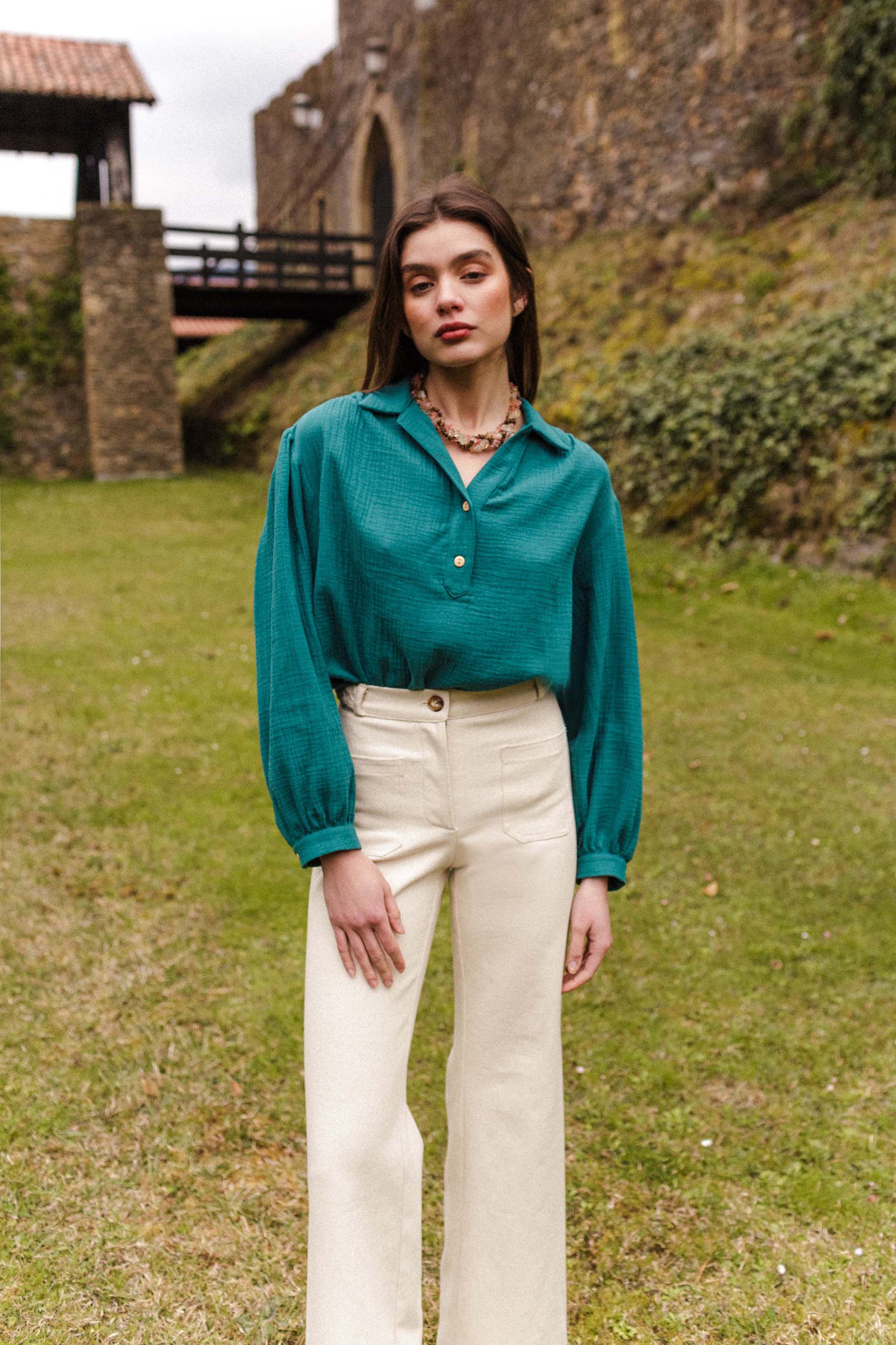 Blusa OTTA organic verde