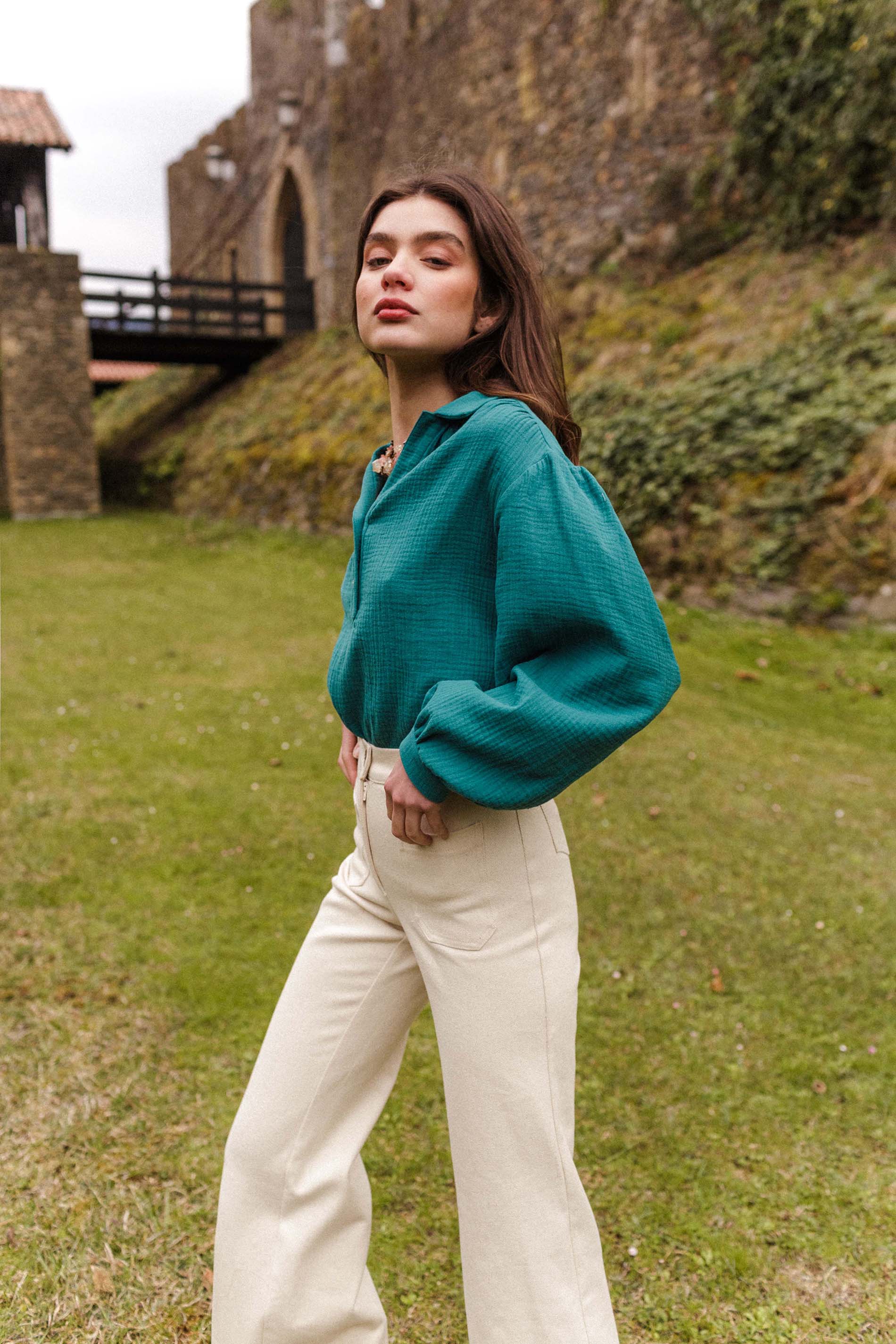 Blusa OTTA organic verde