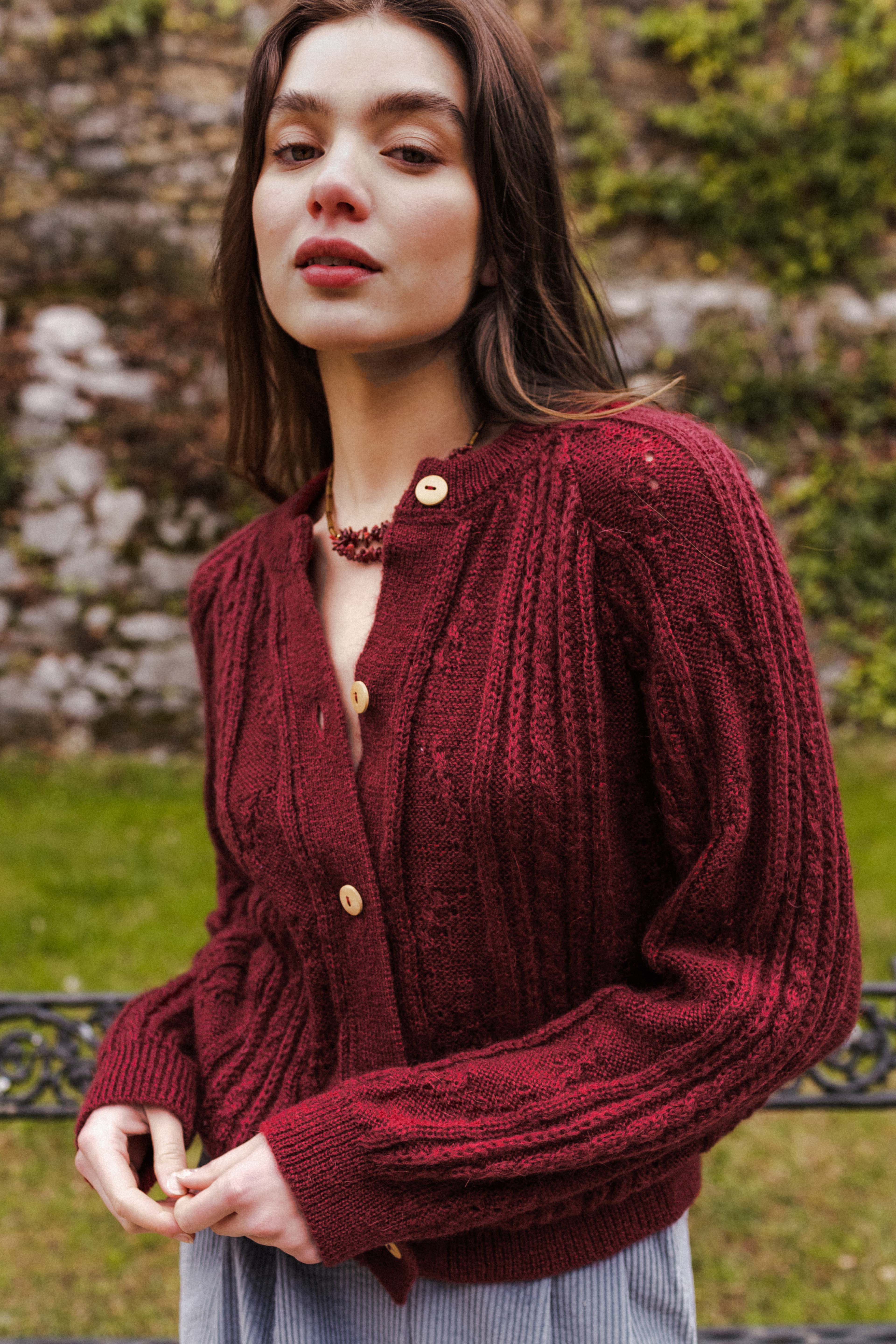 Chaqueta LOEN burdeos