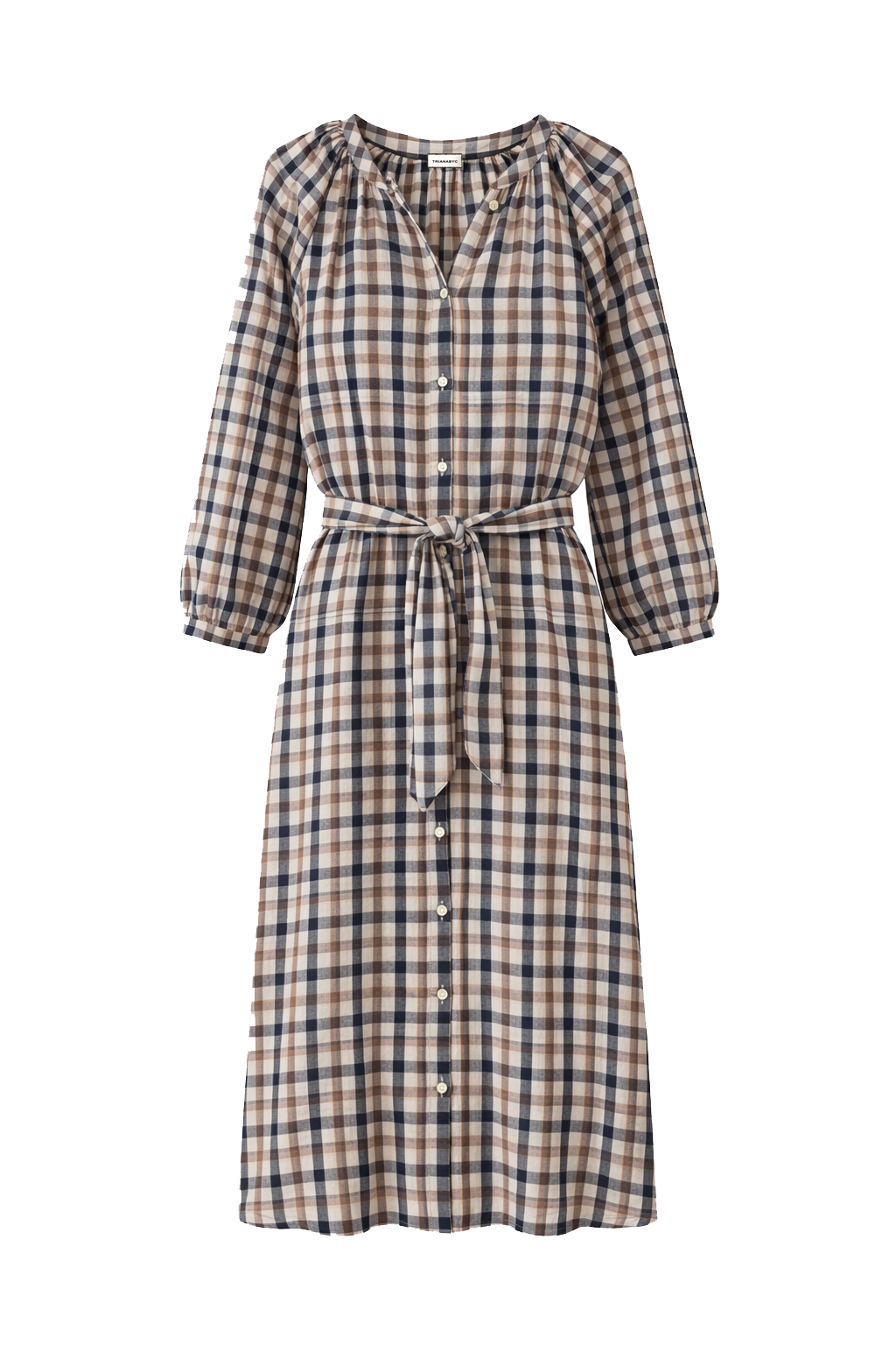 Vestido pato cuadros algodón orgánico