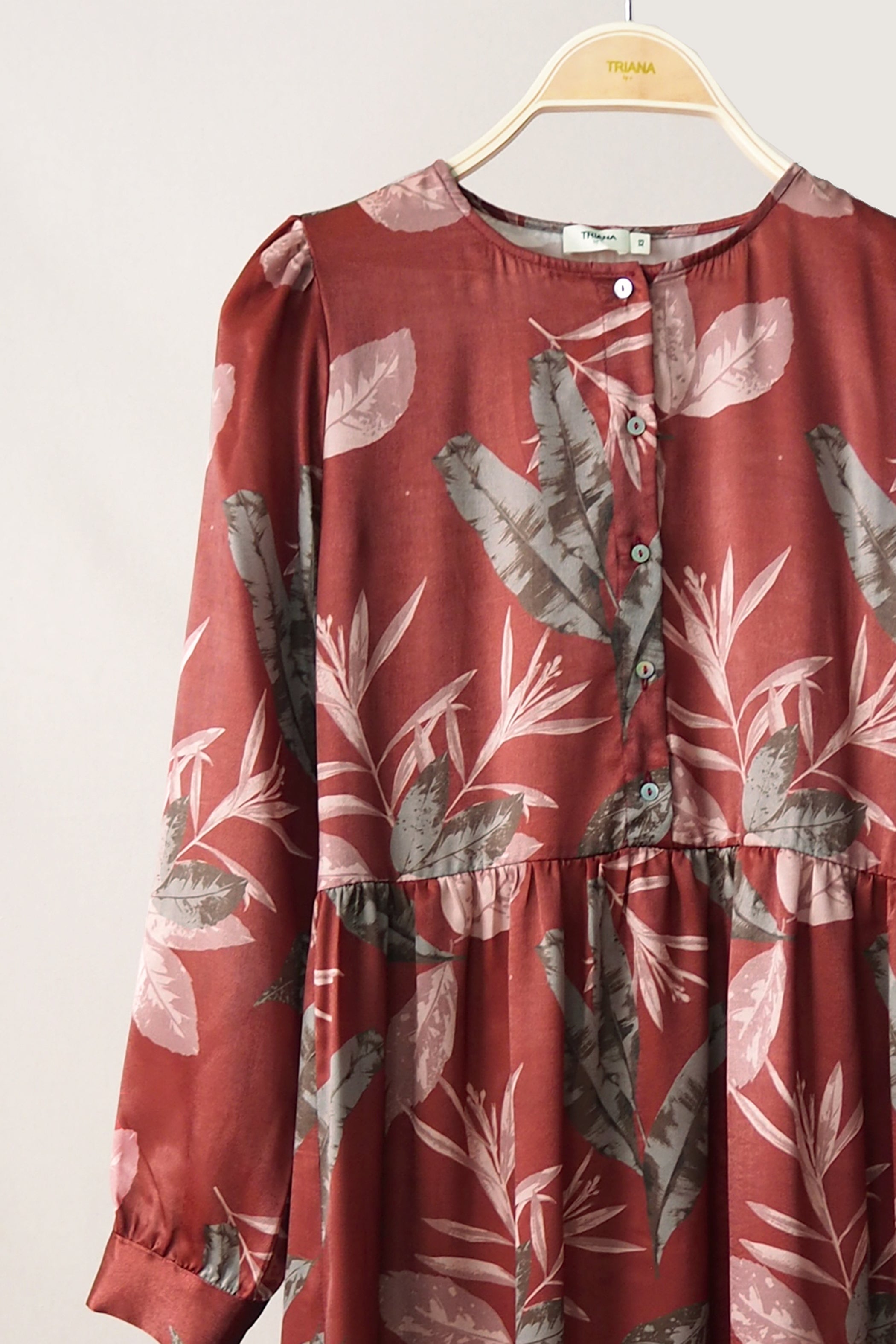 Vestido botonadura botanic caldera