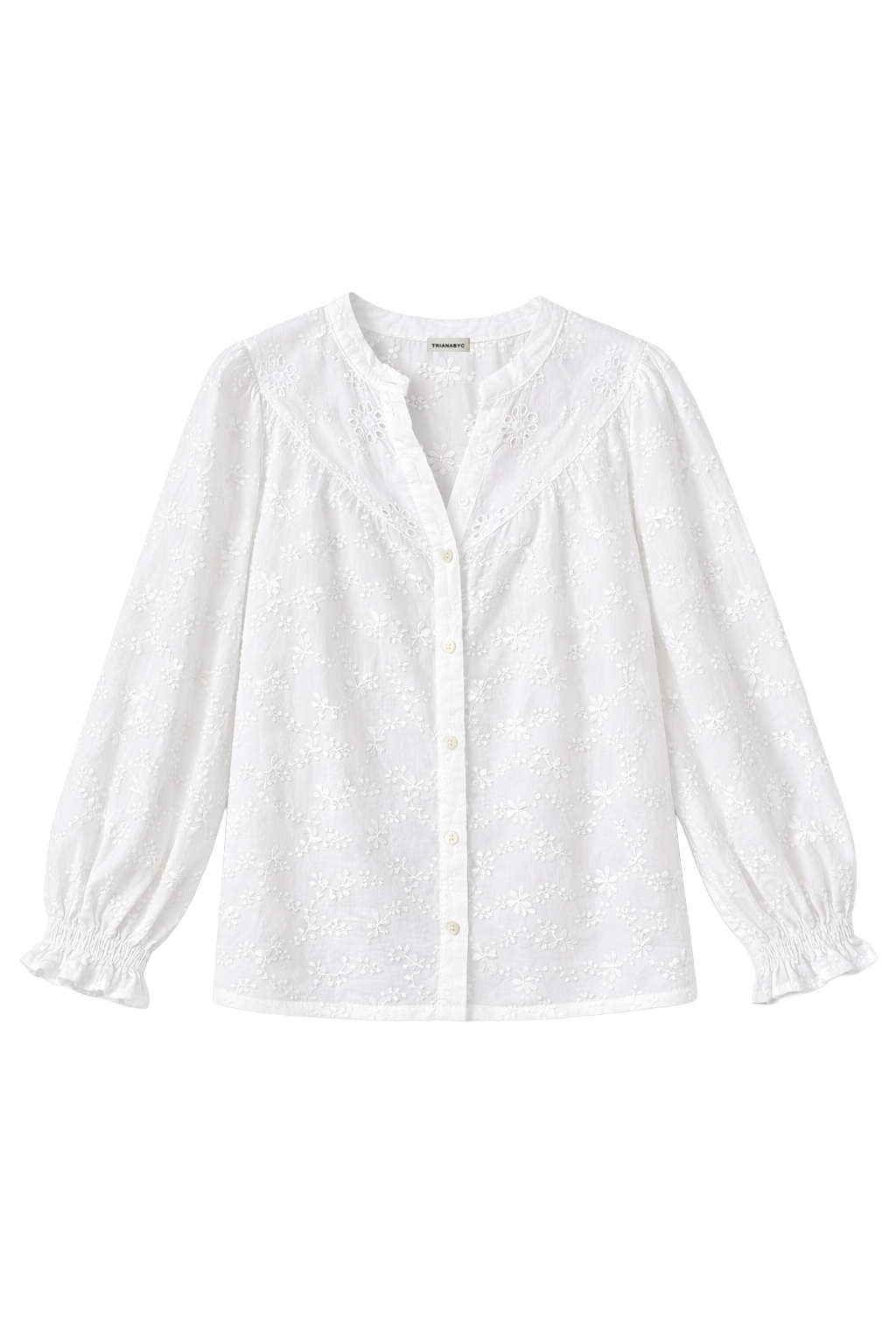 Blusa vol bordada