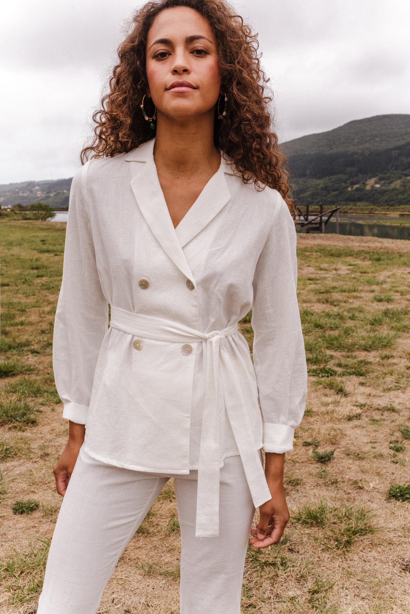 Blouse/jacket CALABRIA white