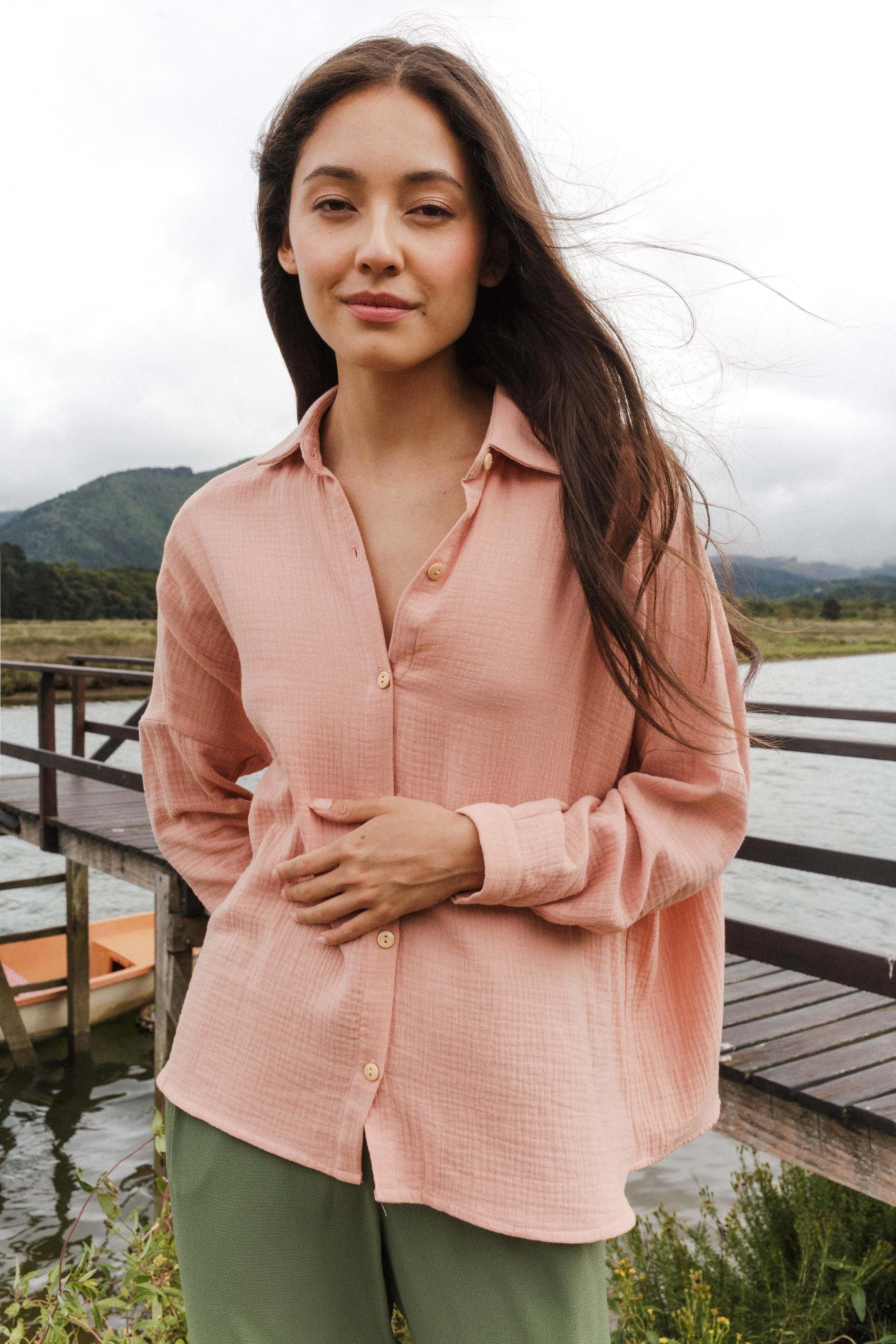 STAR blouse pêche