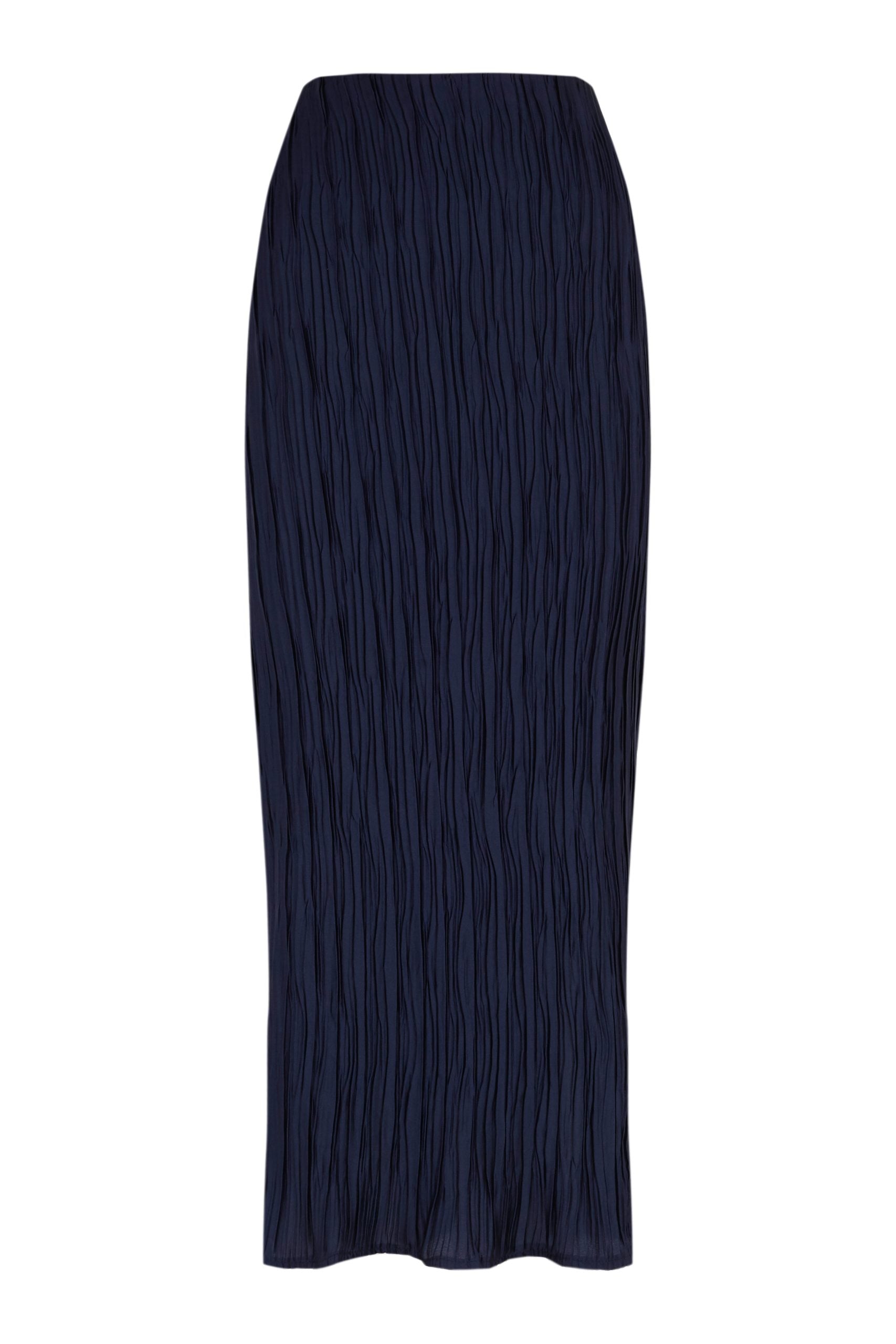 Blue pleated LOINA skirt