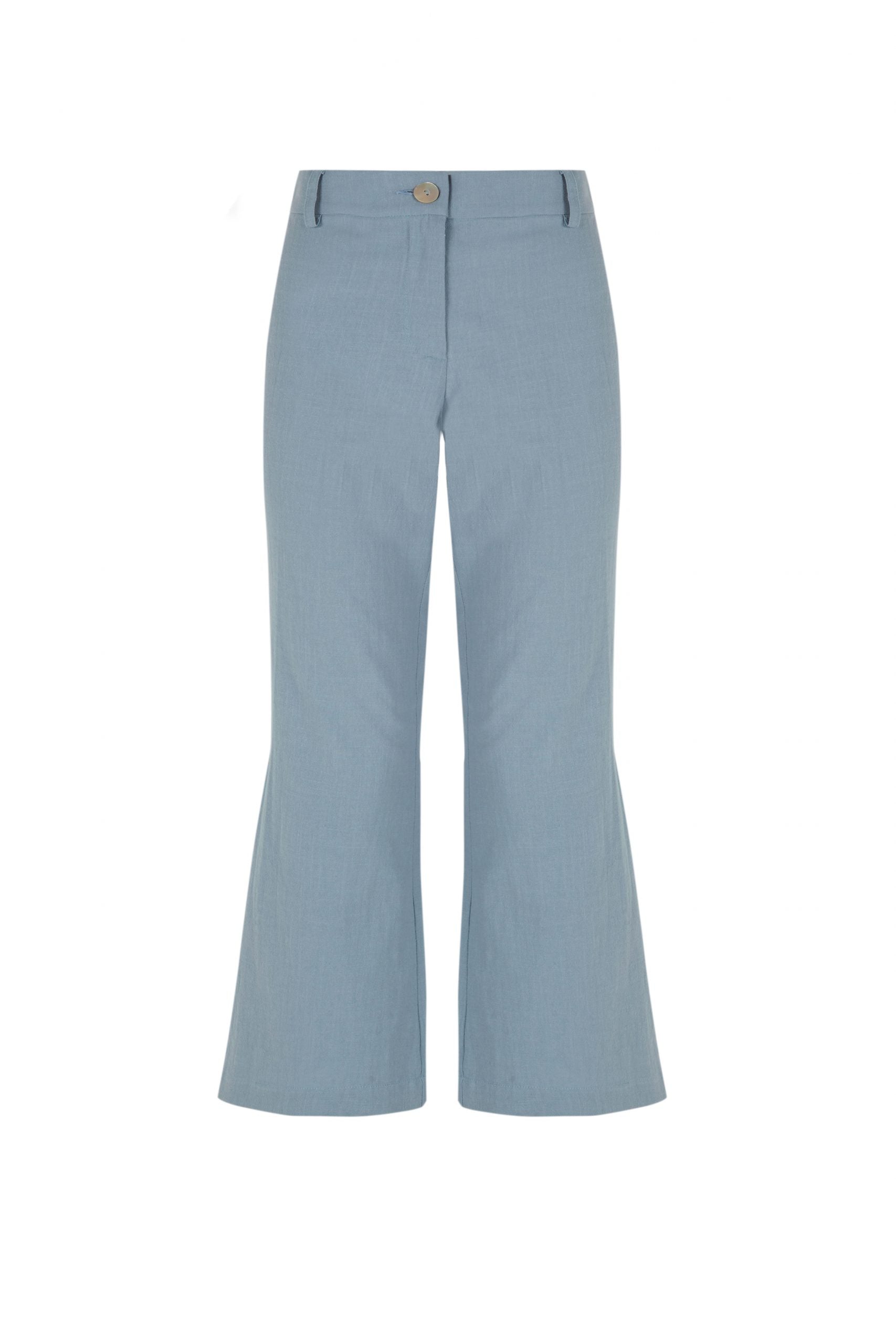 ROMA flare blue stone trousers