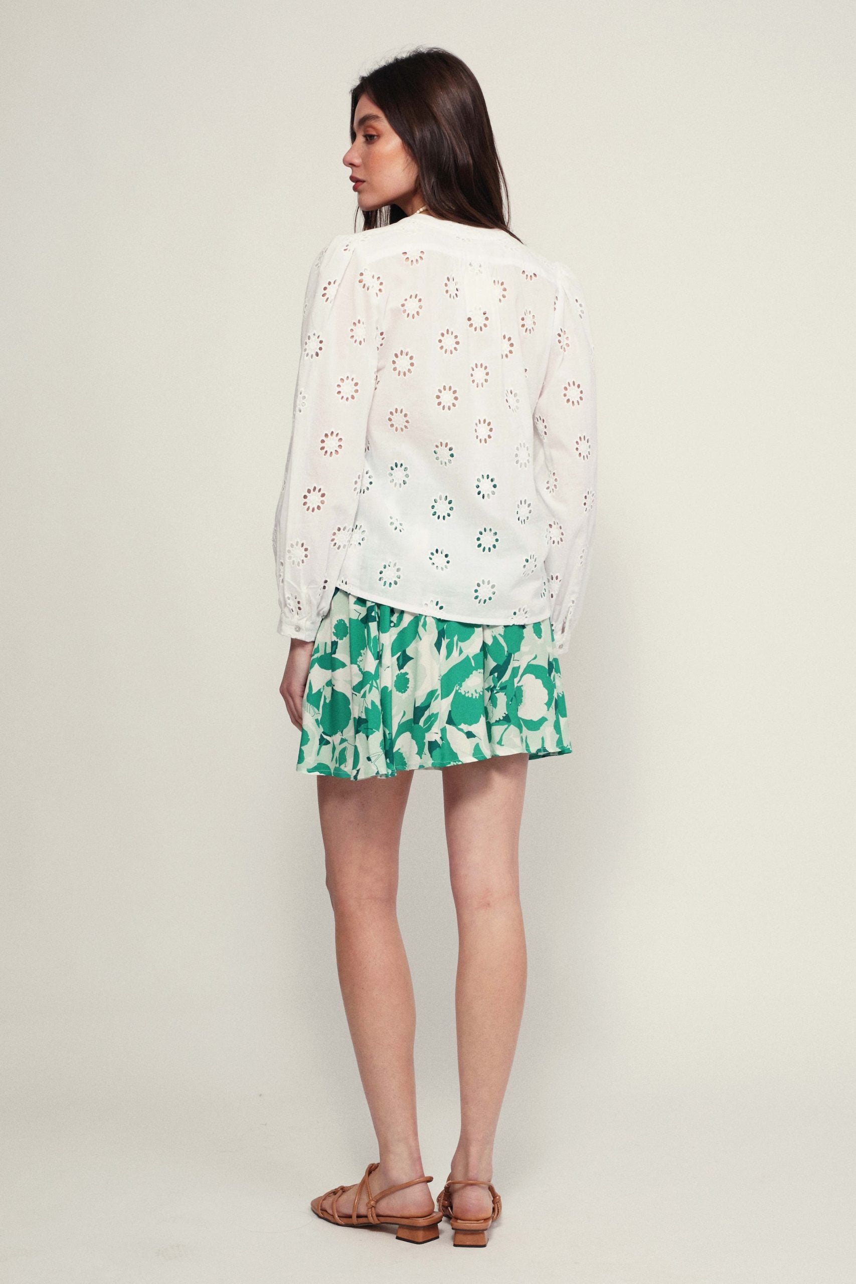 TURIN green flower skirt