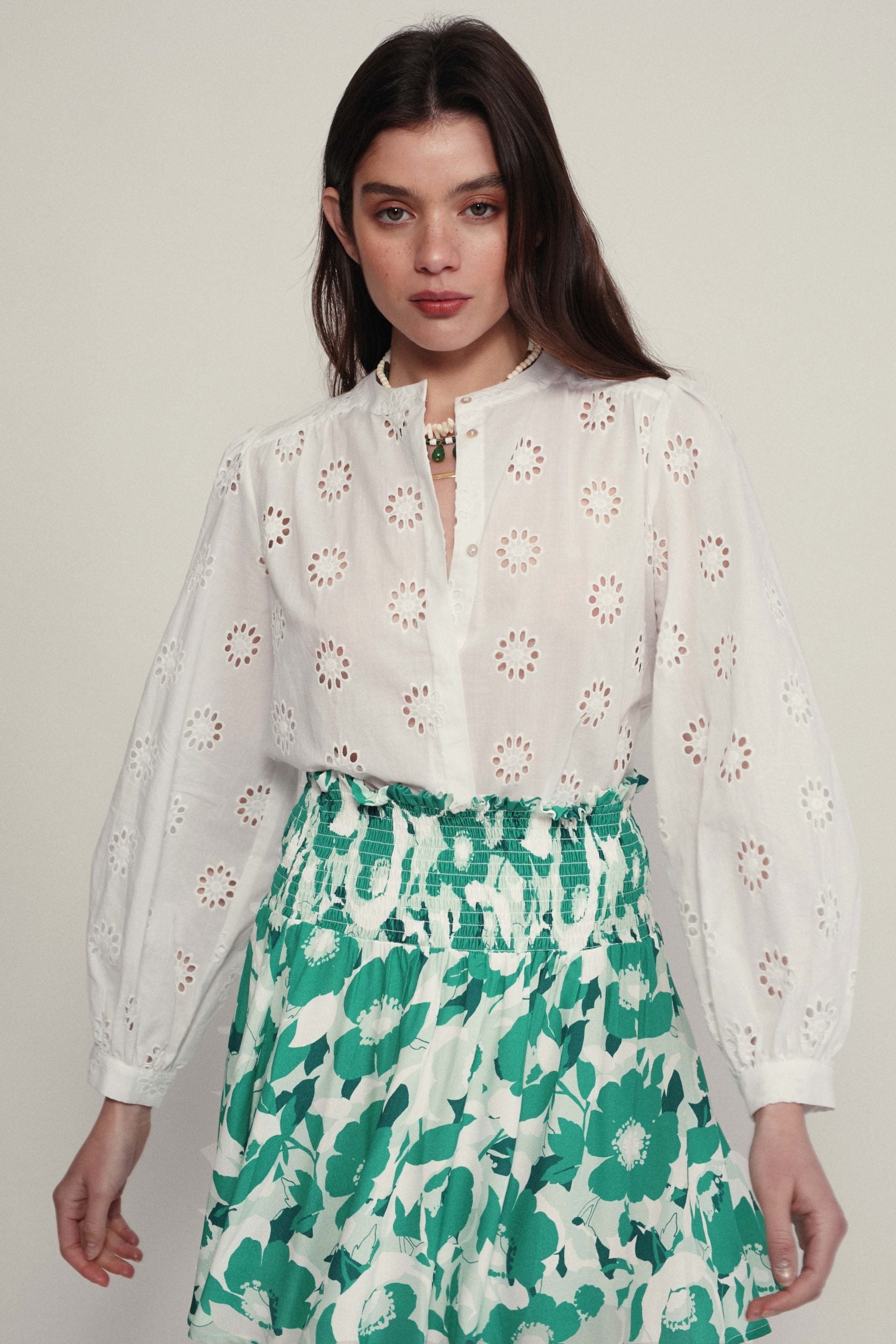 TURIN green flower skirt