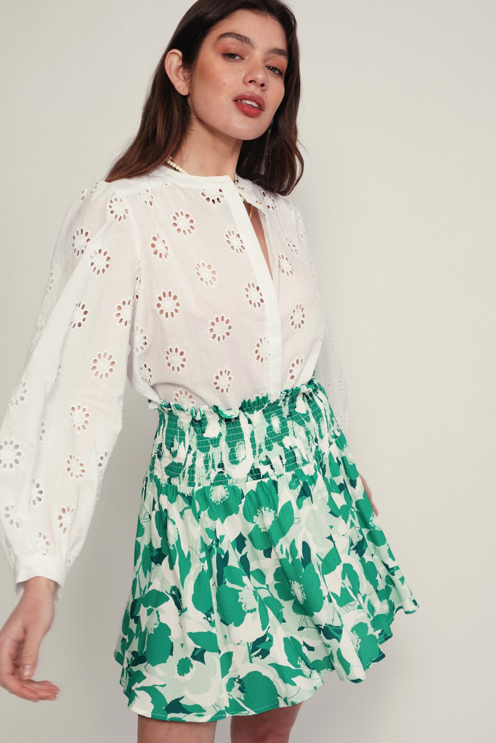 TURIN green flower skirt