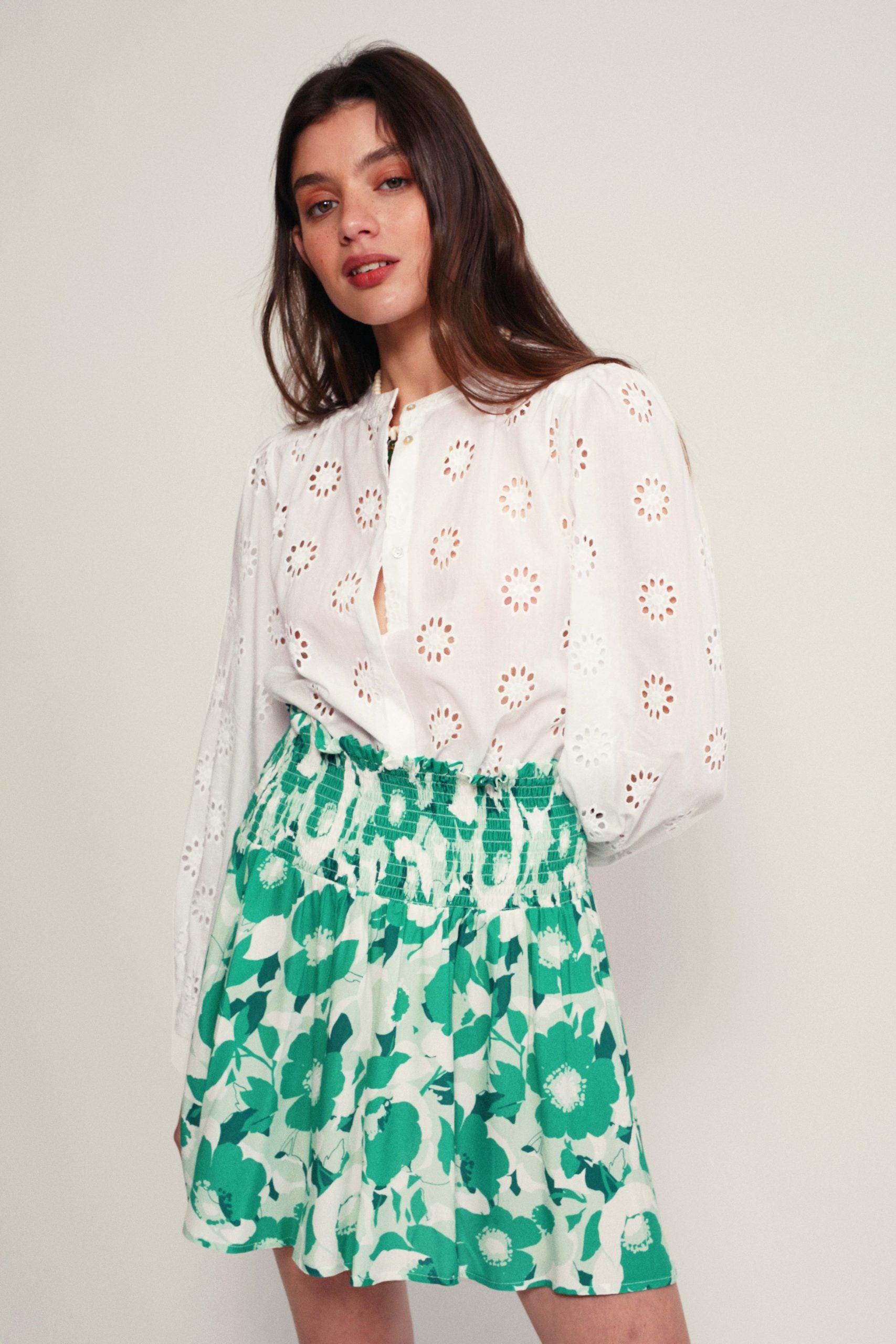 TURIN green flower skirt