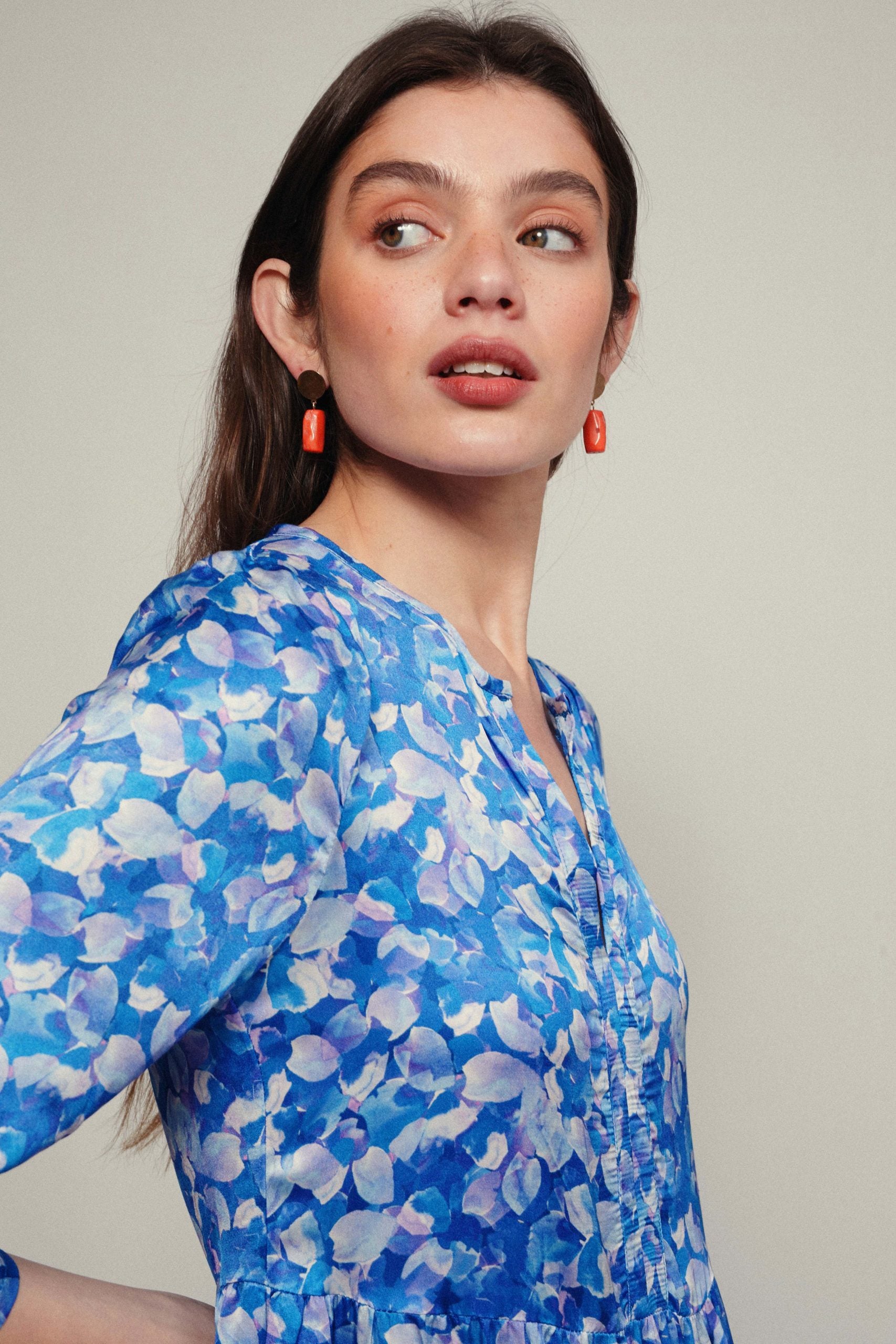 Watercolor BROMELIA dress