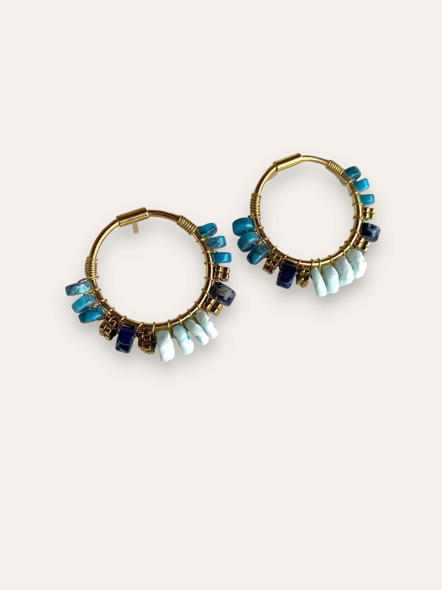 blue CASTELO earrings