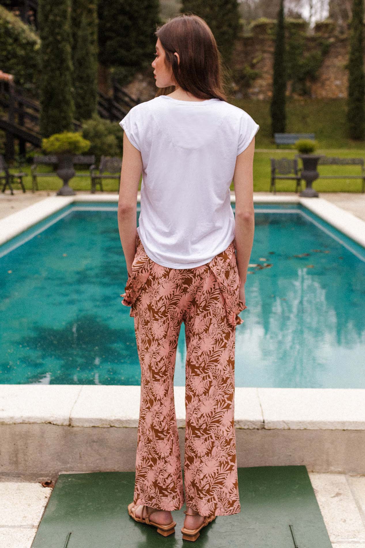 Camiseta NASER blanca viscosa