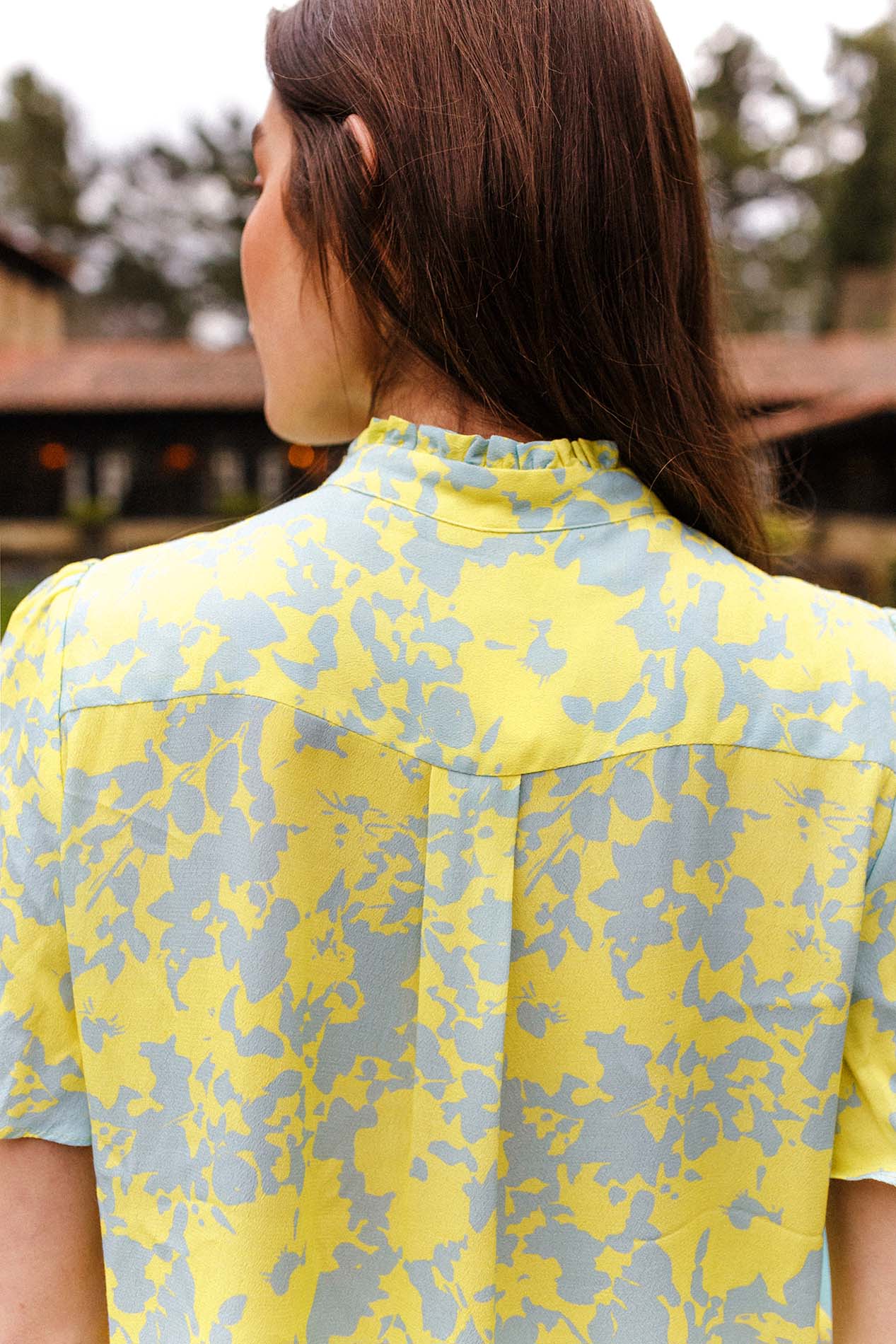 VIANA blue stain blouse