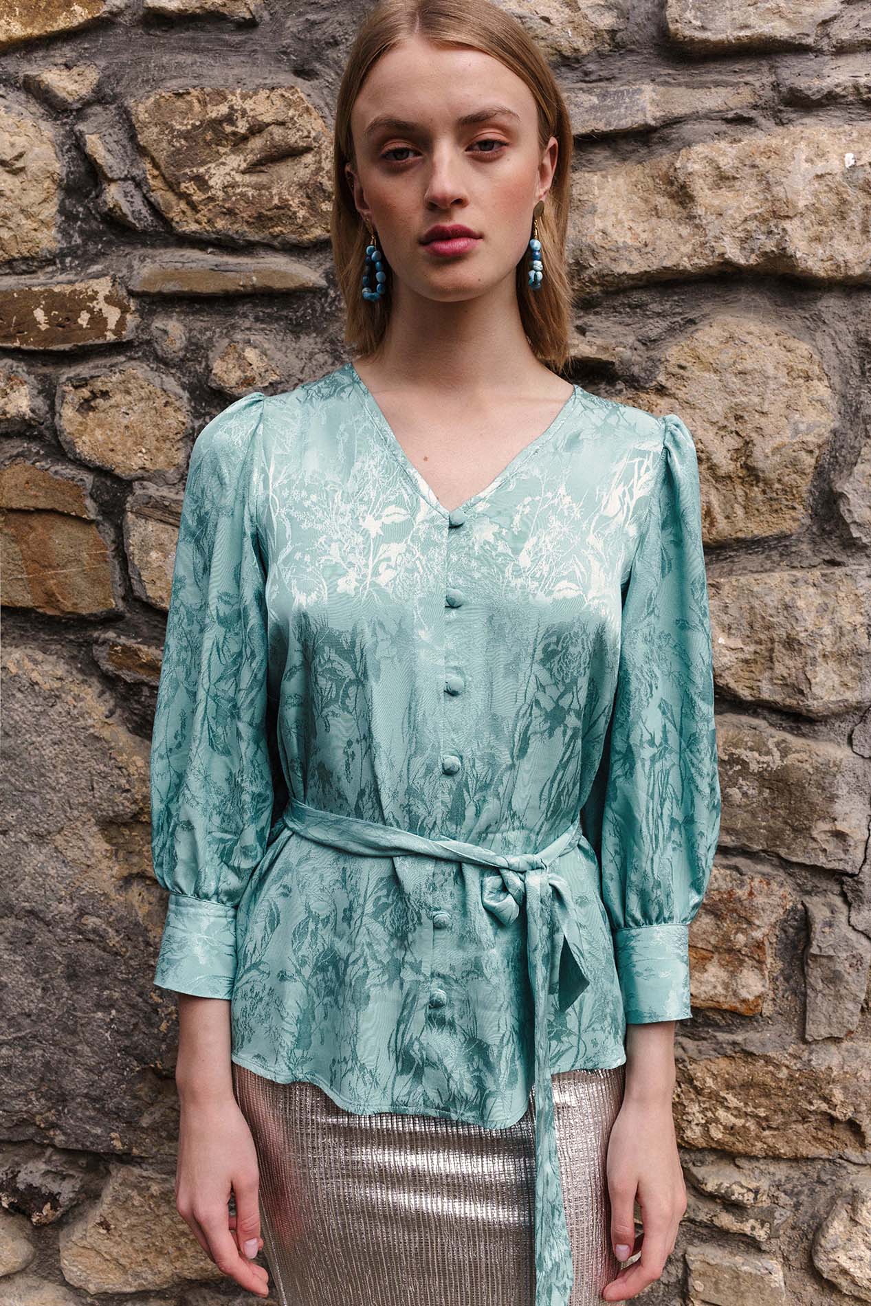 LIANA mint blouse