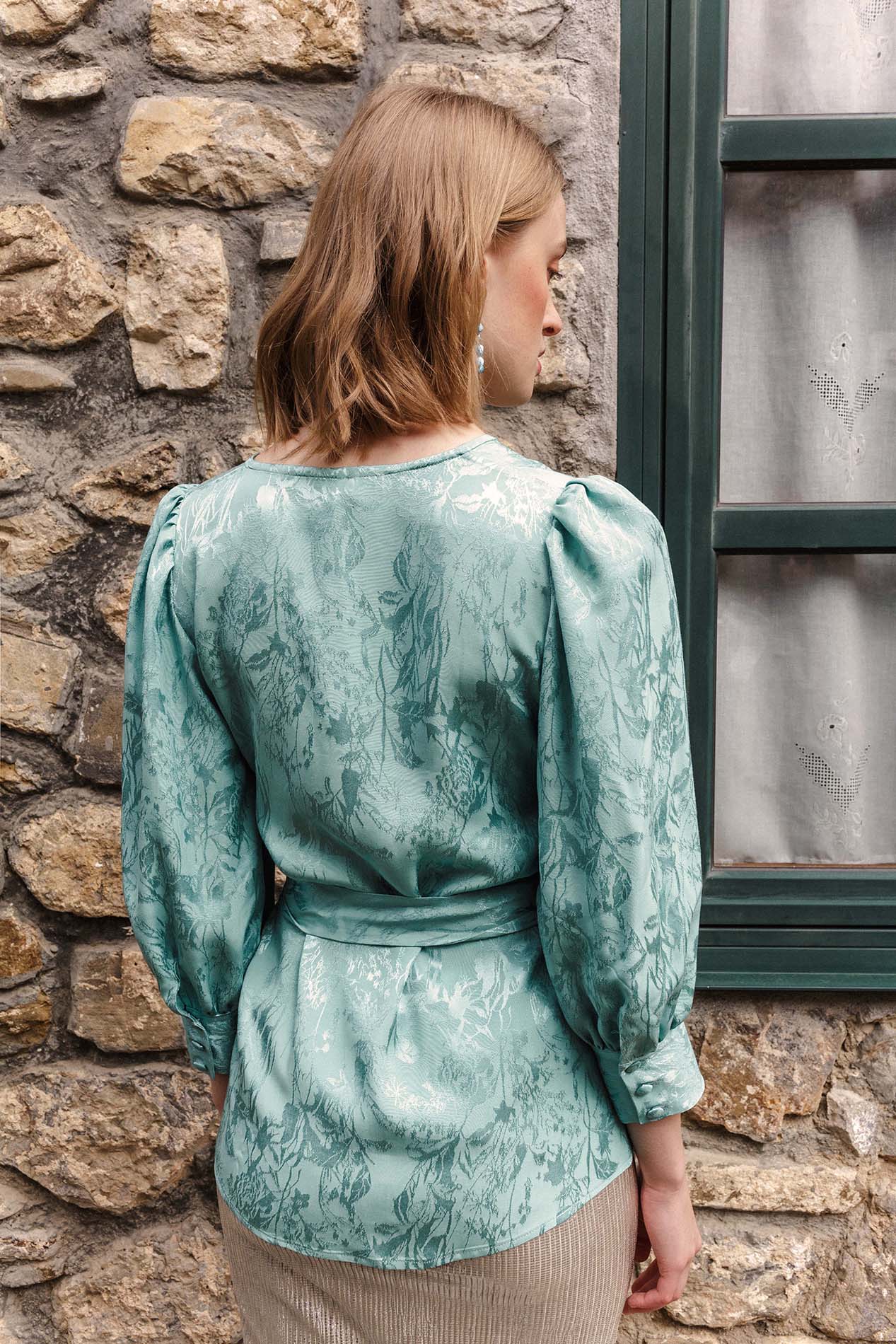 LIANA mint blouse