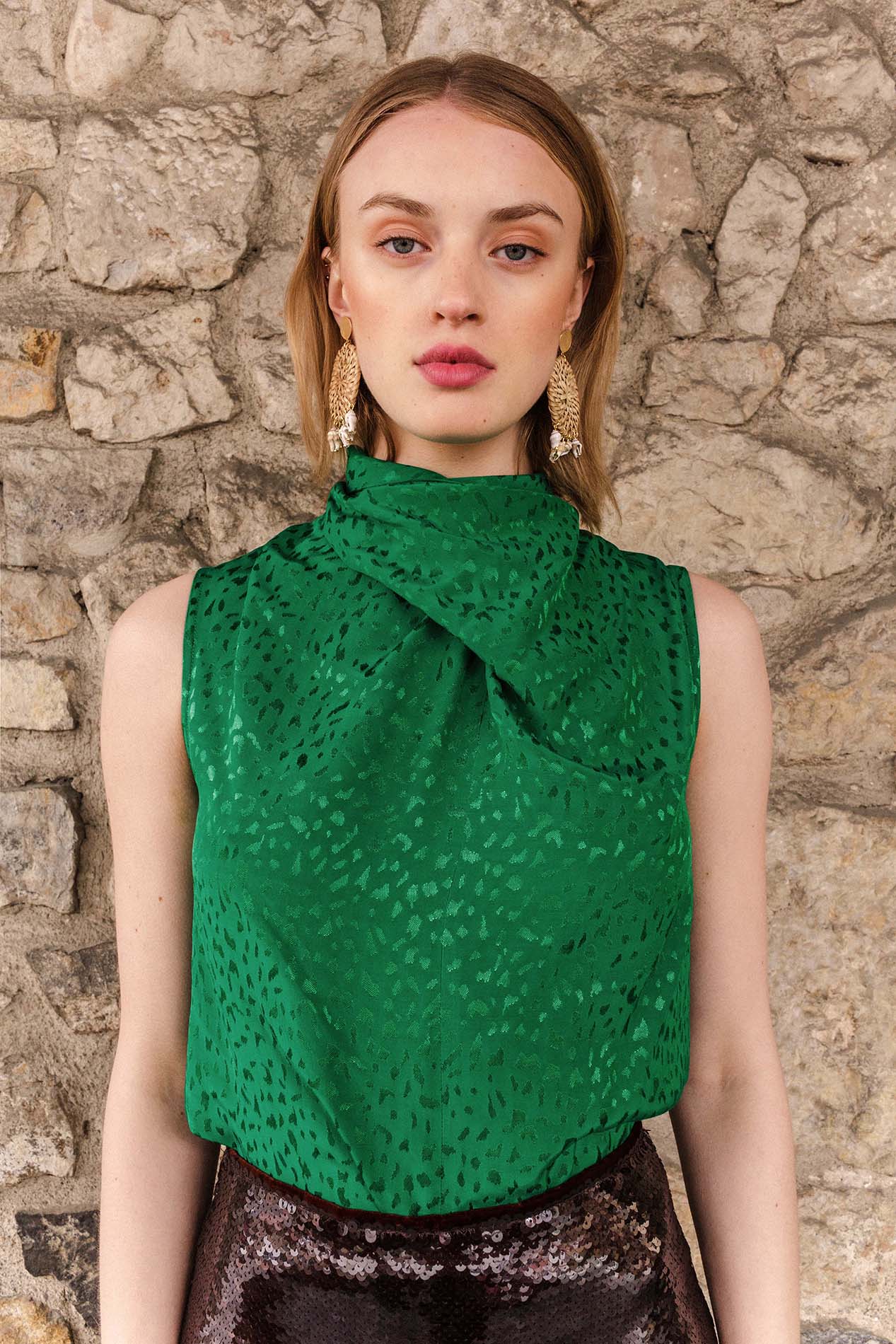 Green VITIS blouse