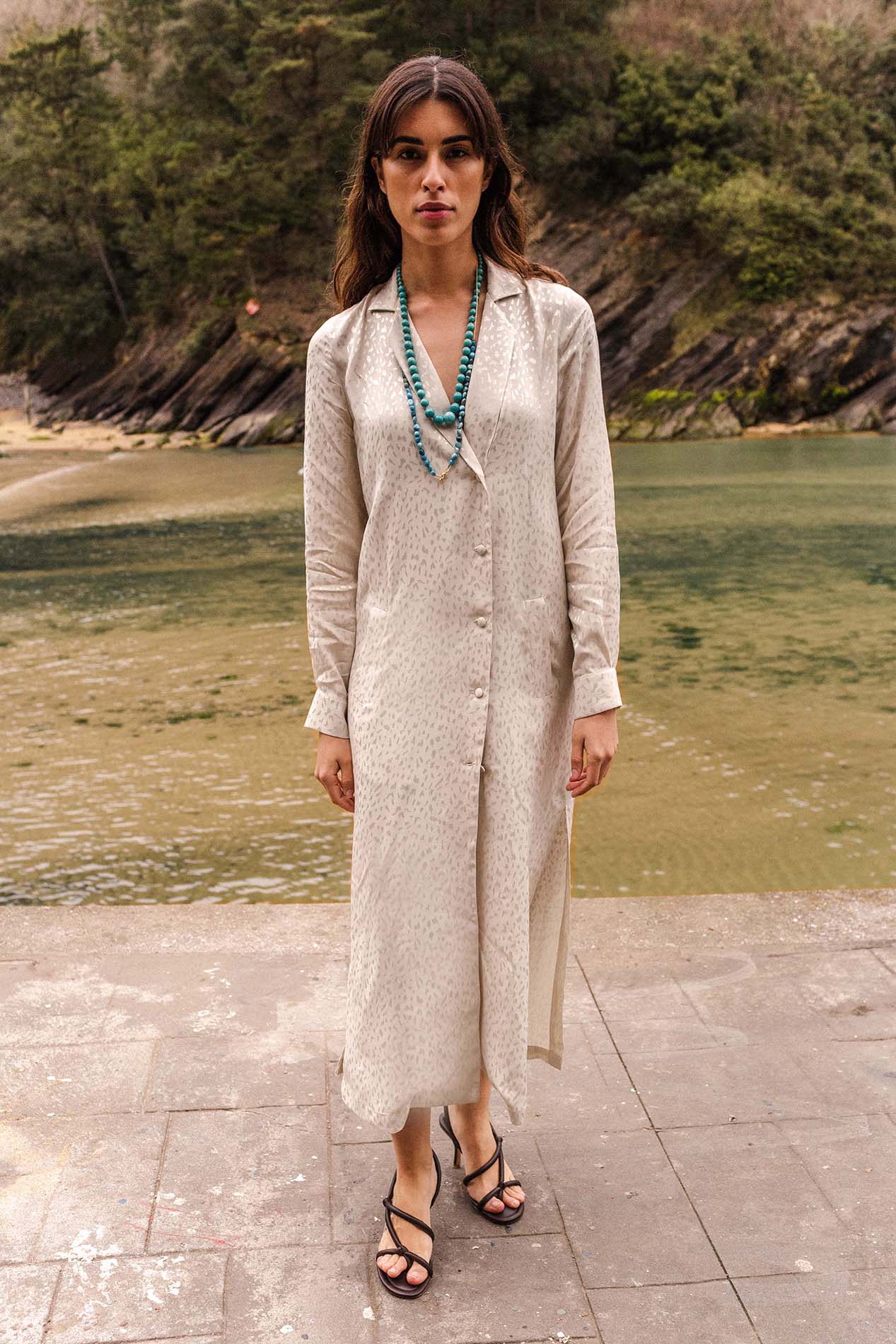 ACACIA beige coat-dress