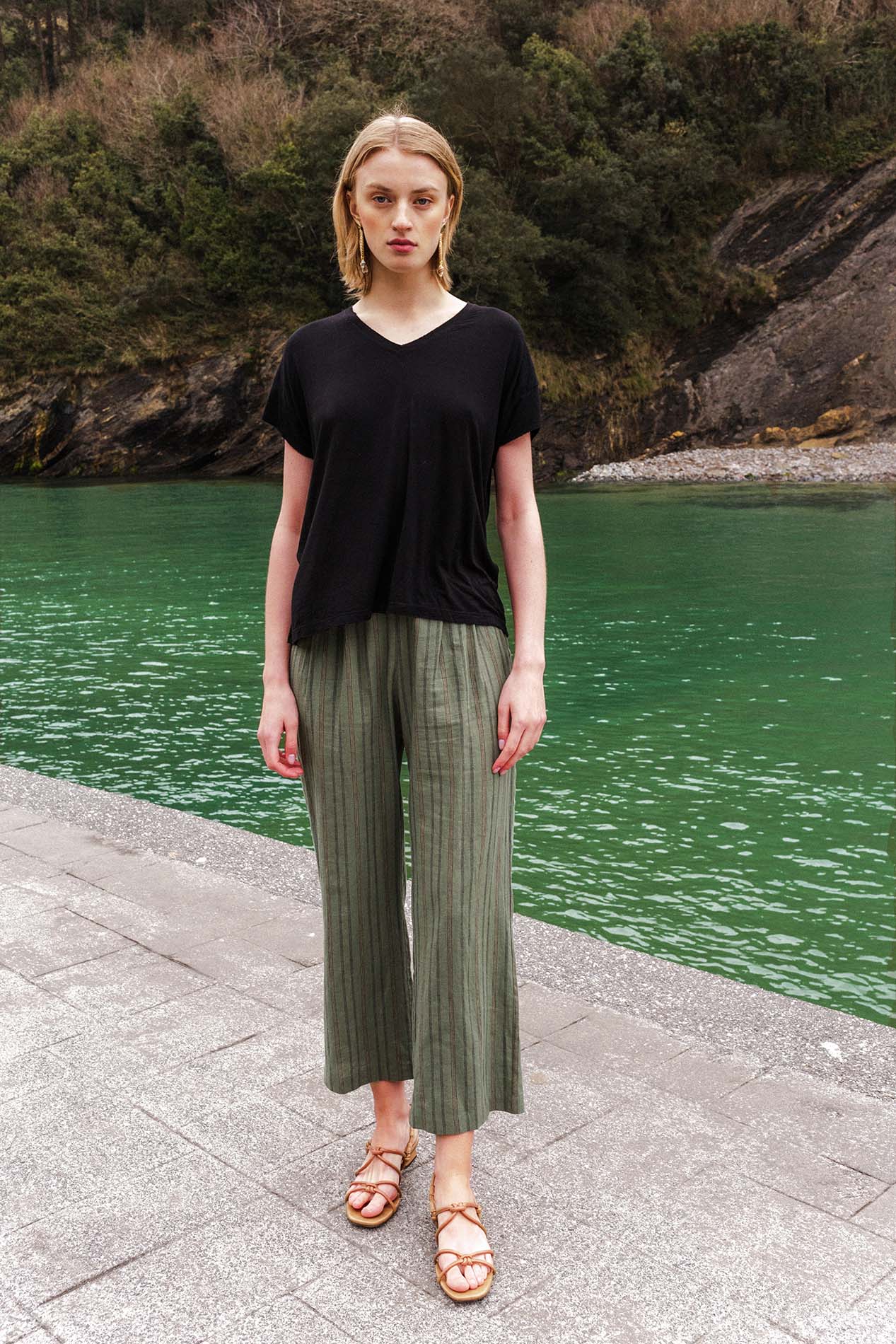 T-shirt LUXOR viscose noir