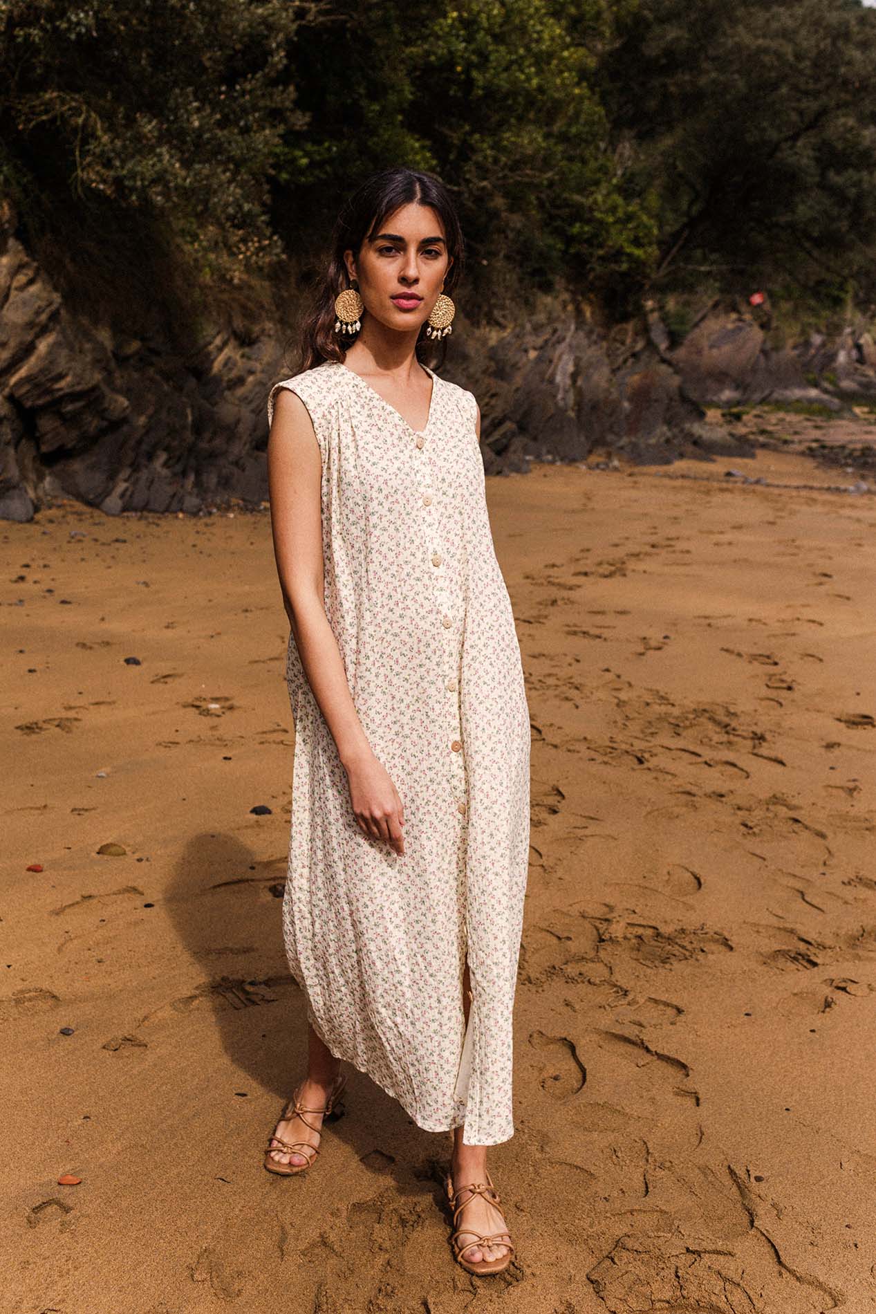 OLIMPIA organic miniflower dress