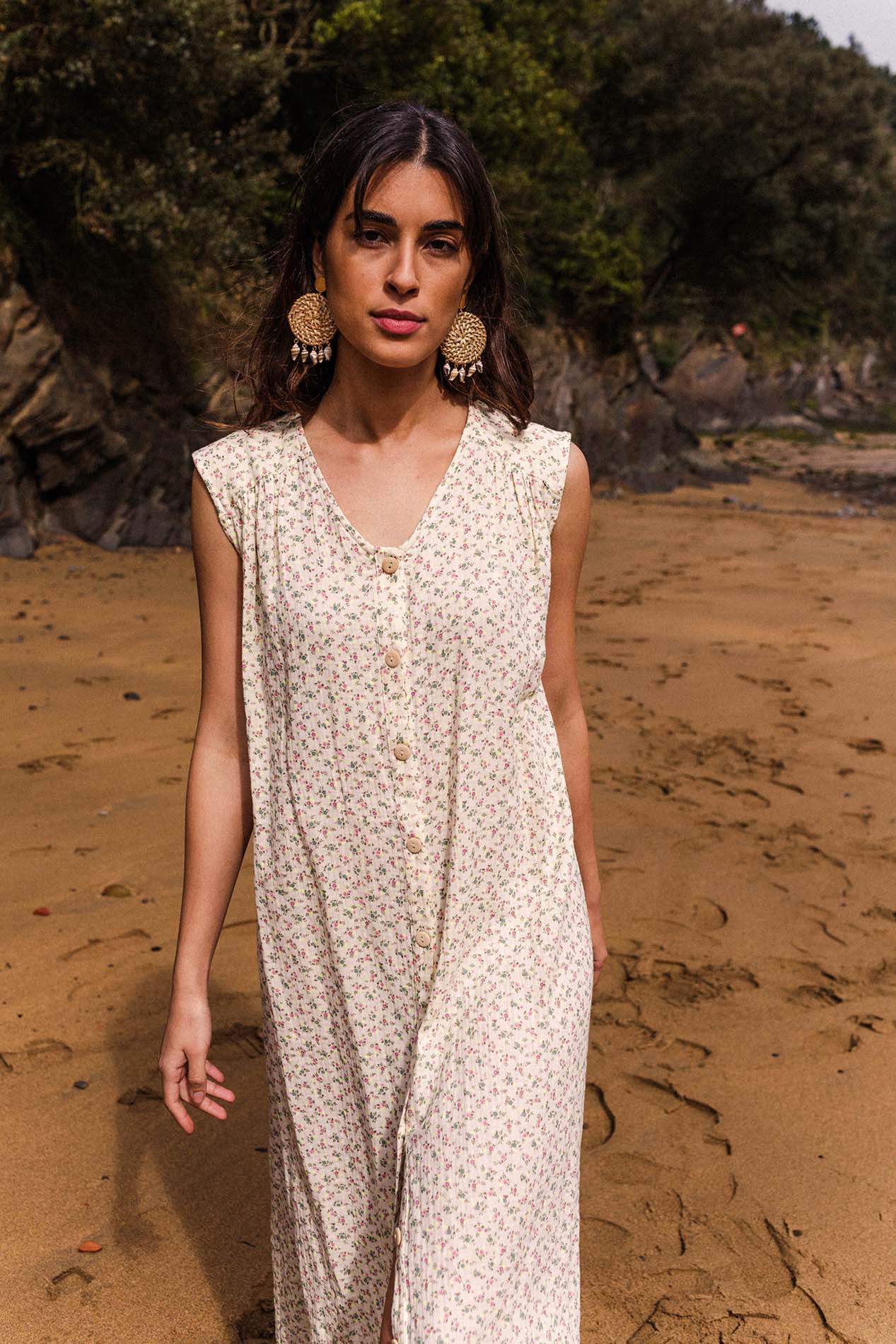 OLIMPIA organic miniflower dress