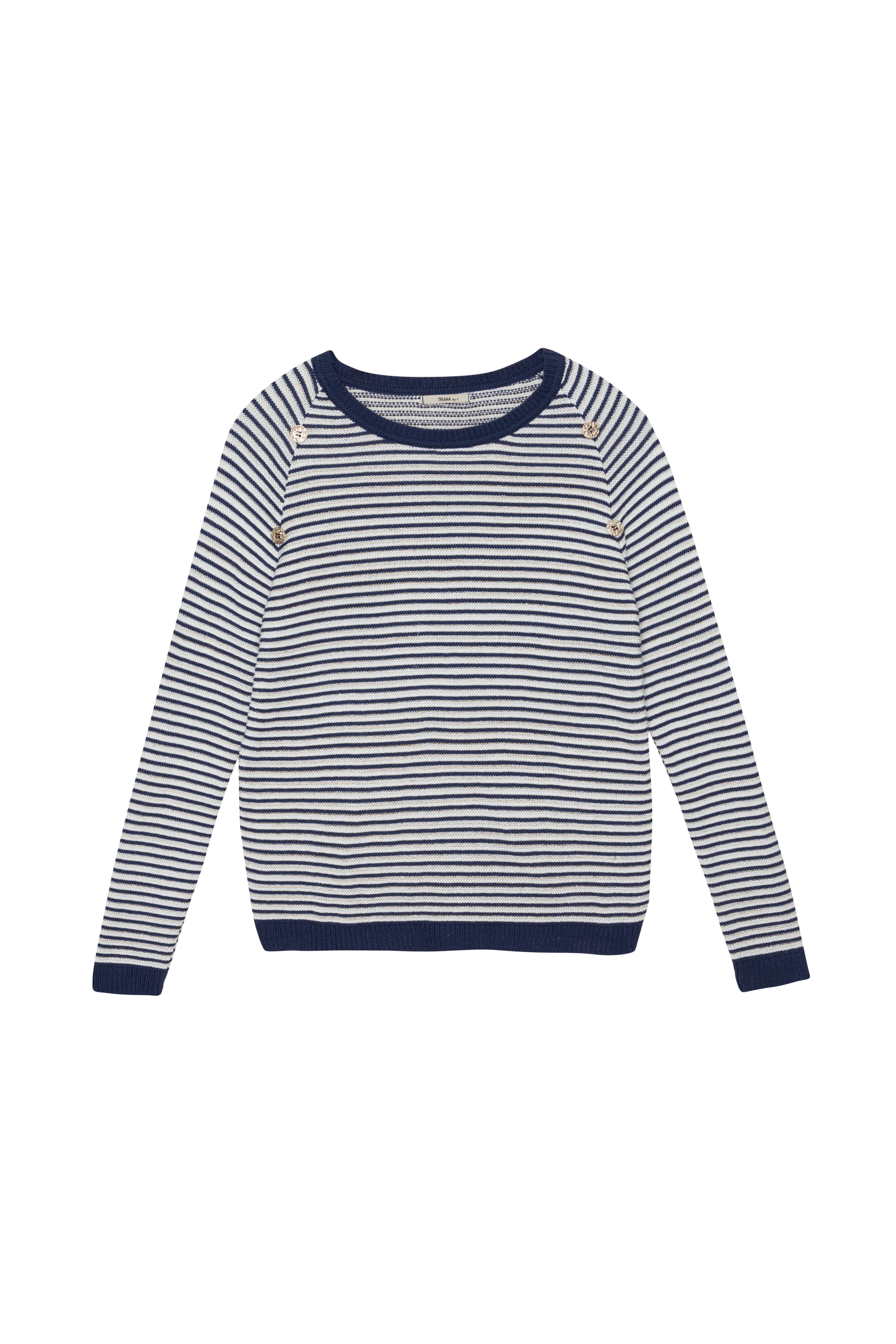 Jersey rayas botones frontal
