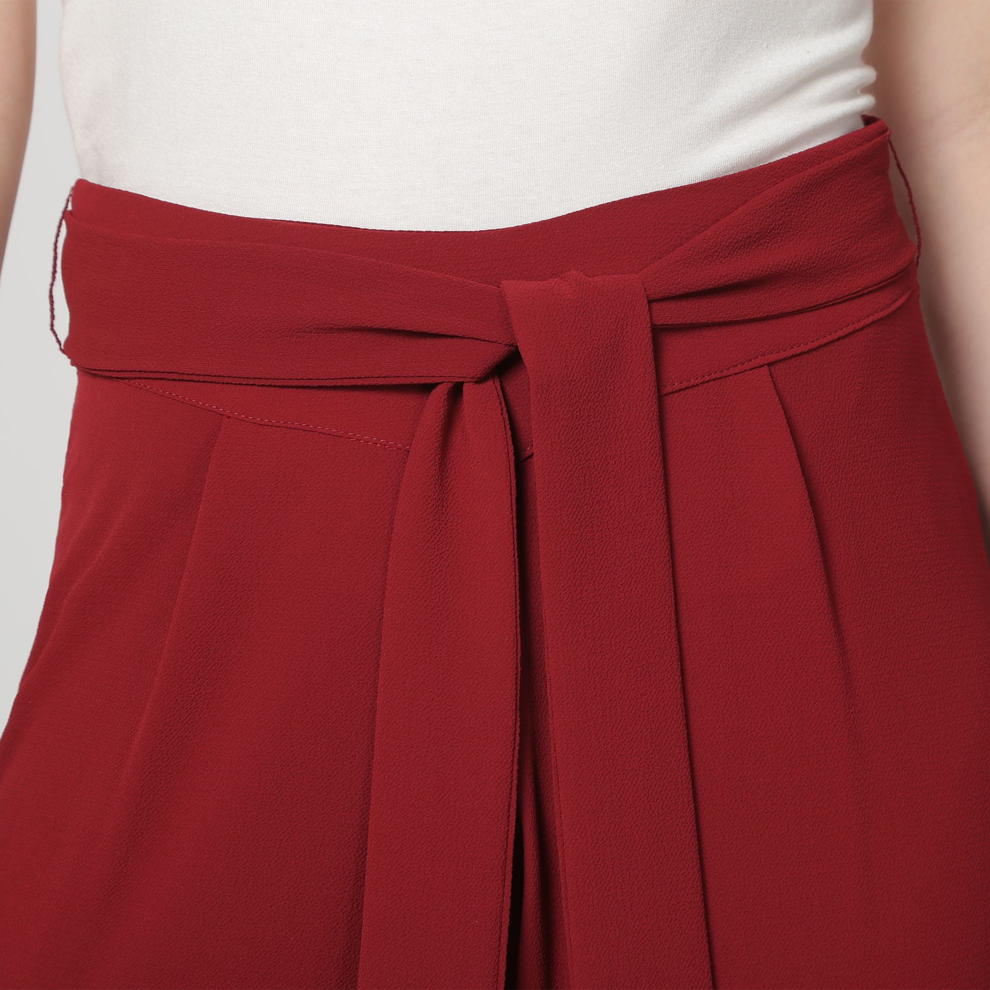 Burgundy palazzo pants