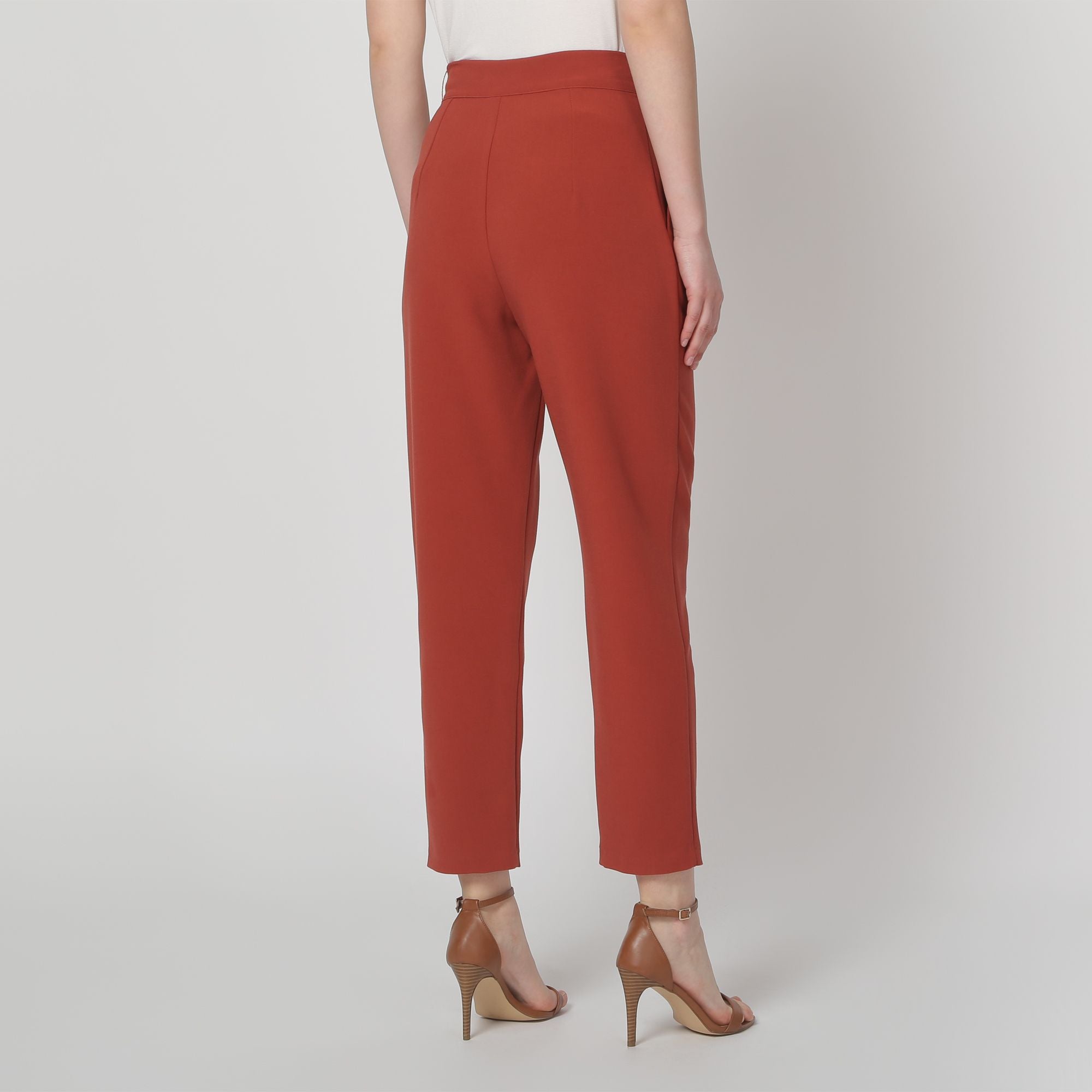Pantalon recto teja