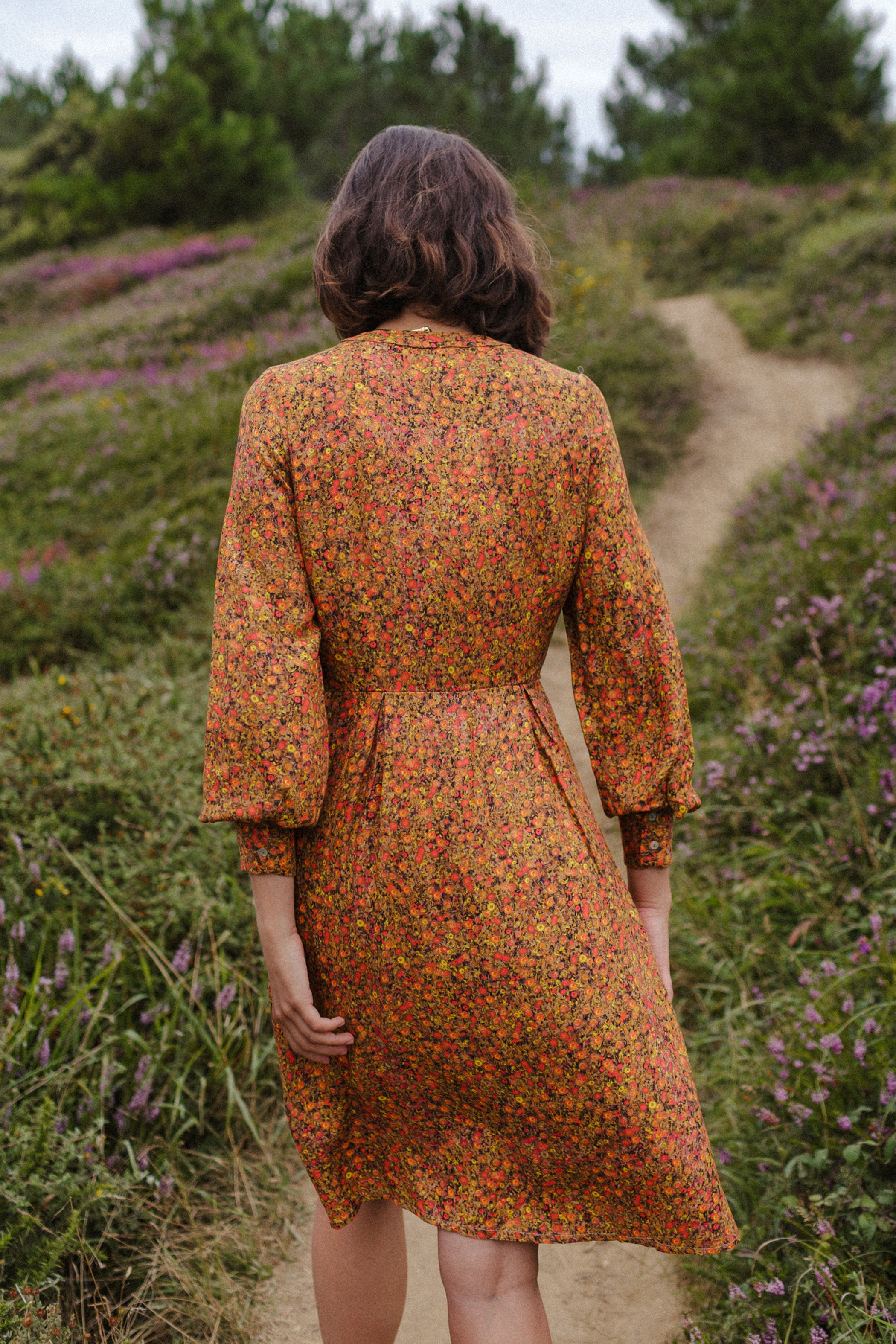 Vestido OTAWA flor roja