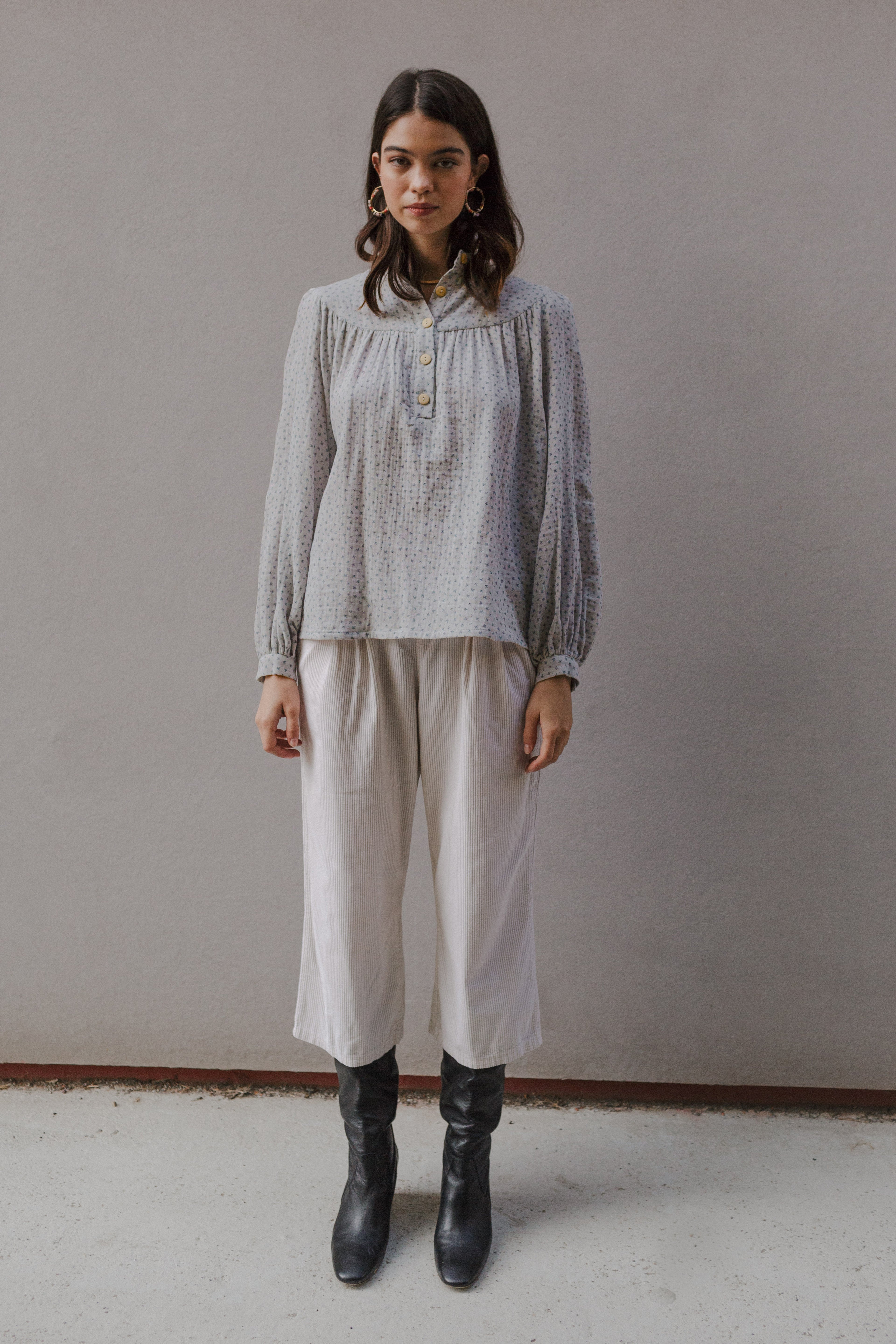 Blusa CENIA ORGANIC AZUL