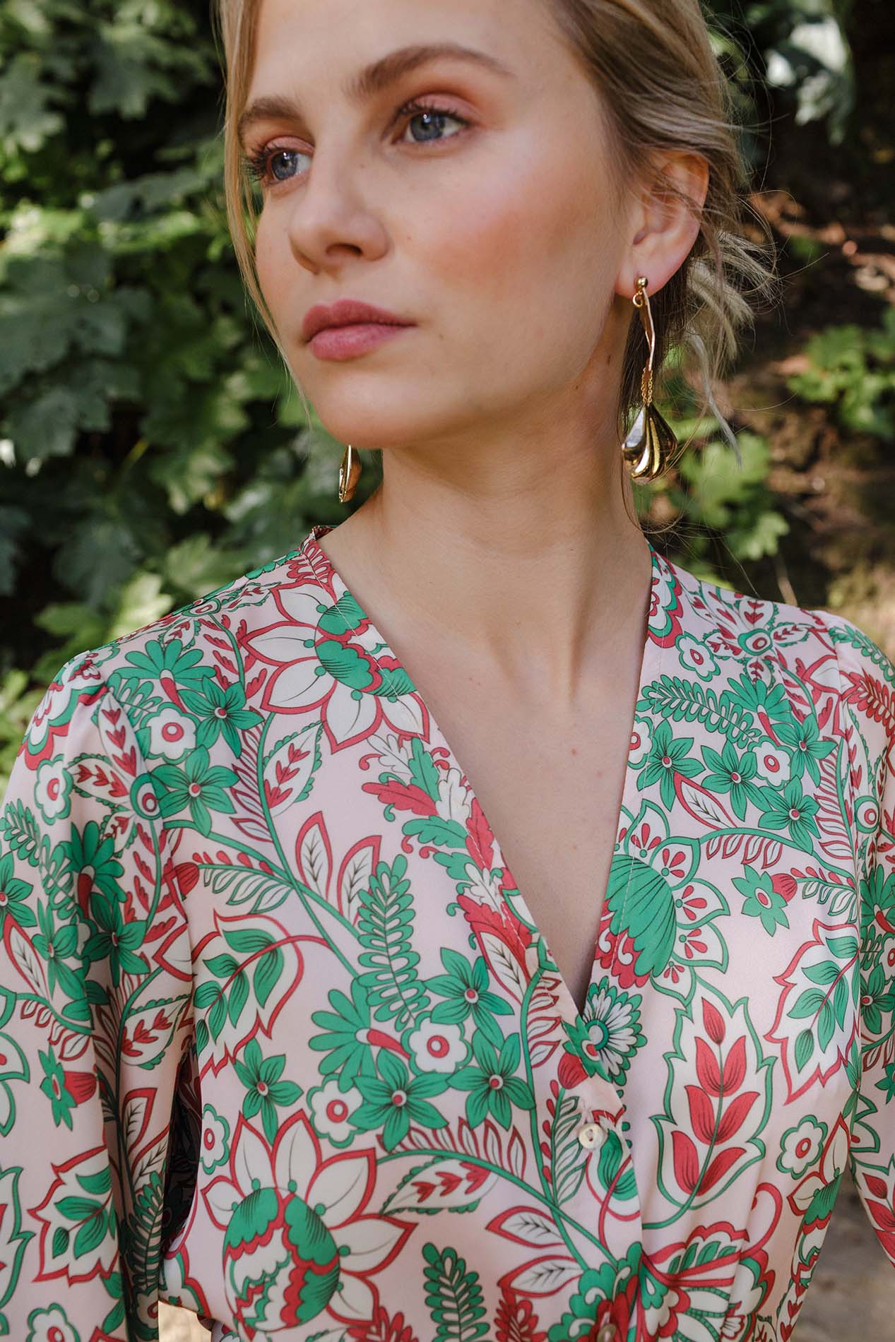 Chemisier imprimé WALNUT rose